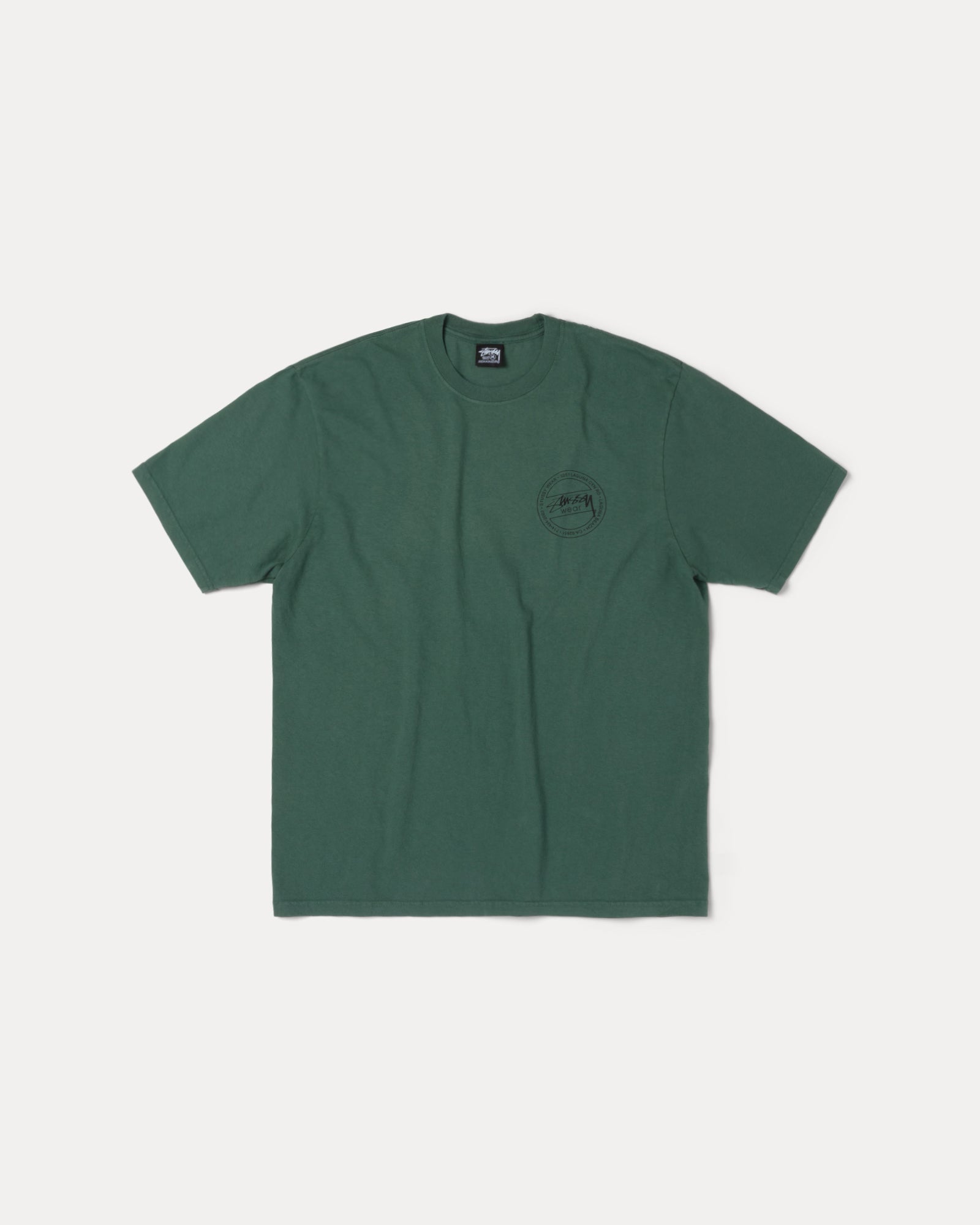 Stussy Wear Pig. Dyed Tee Mens Short Sleeve In Pine