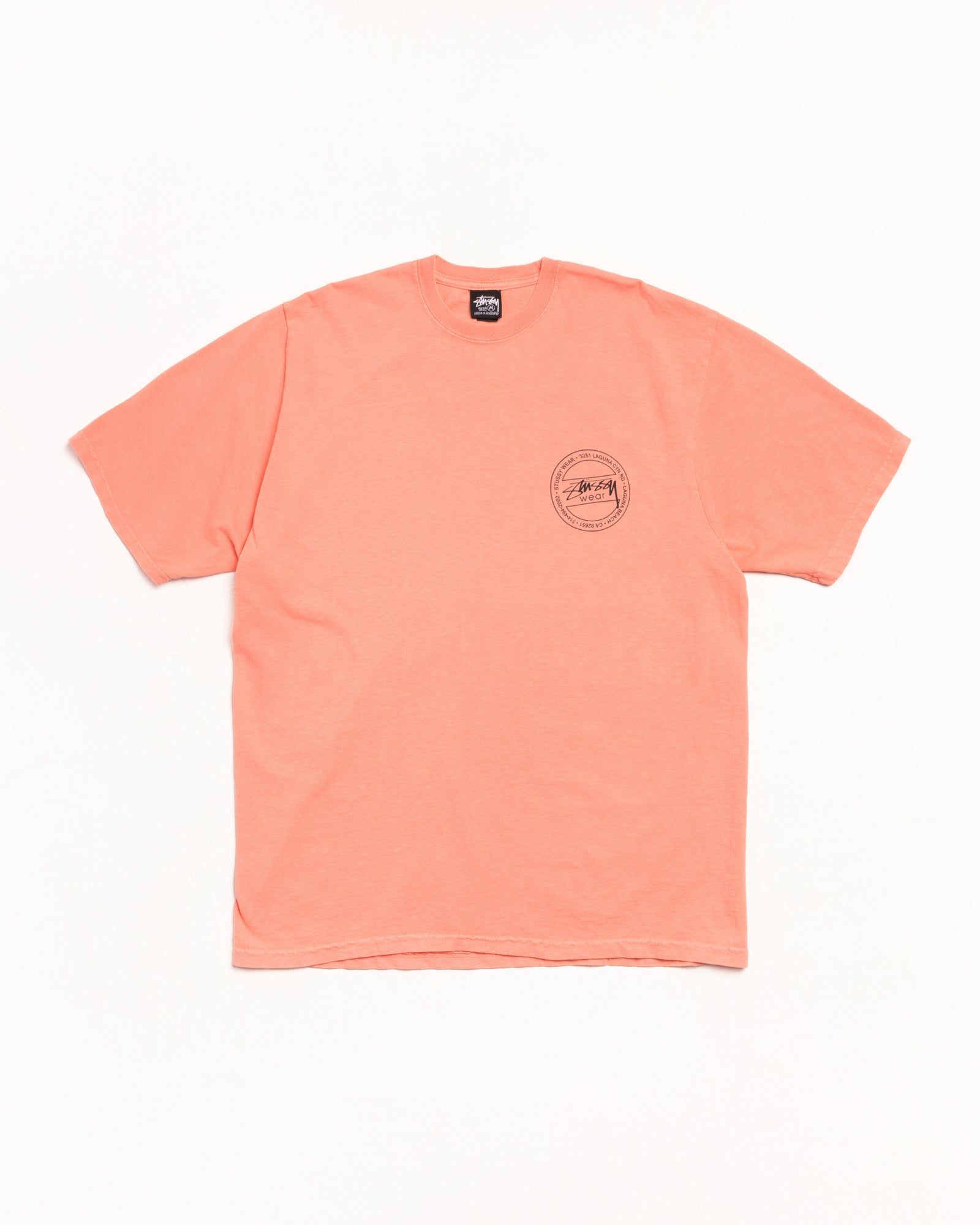 Stussy Wear Pig. Dyed Tee Mens Short Sleeve In Sherbert