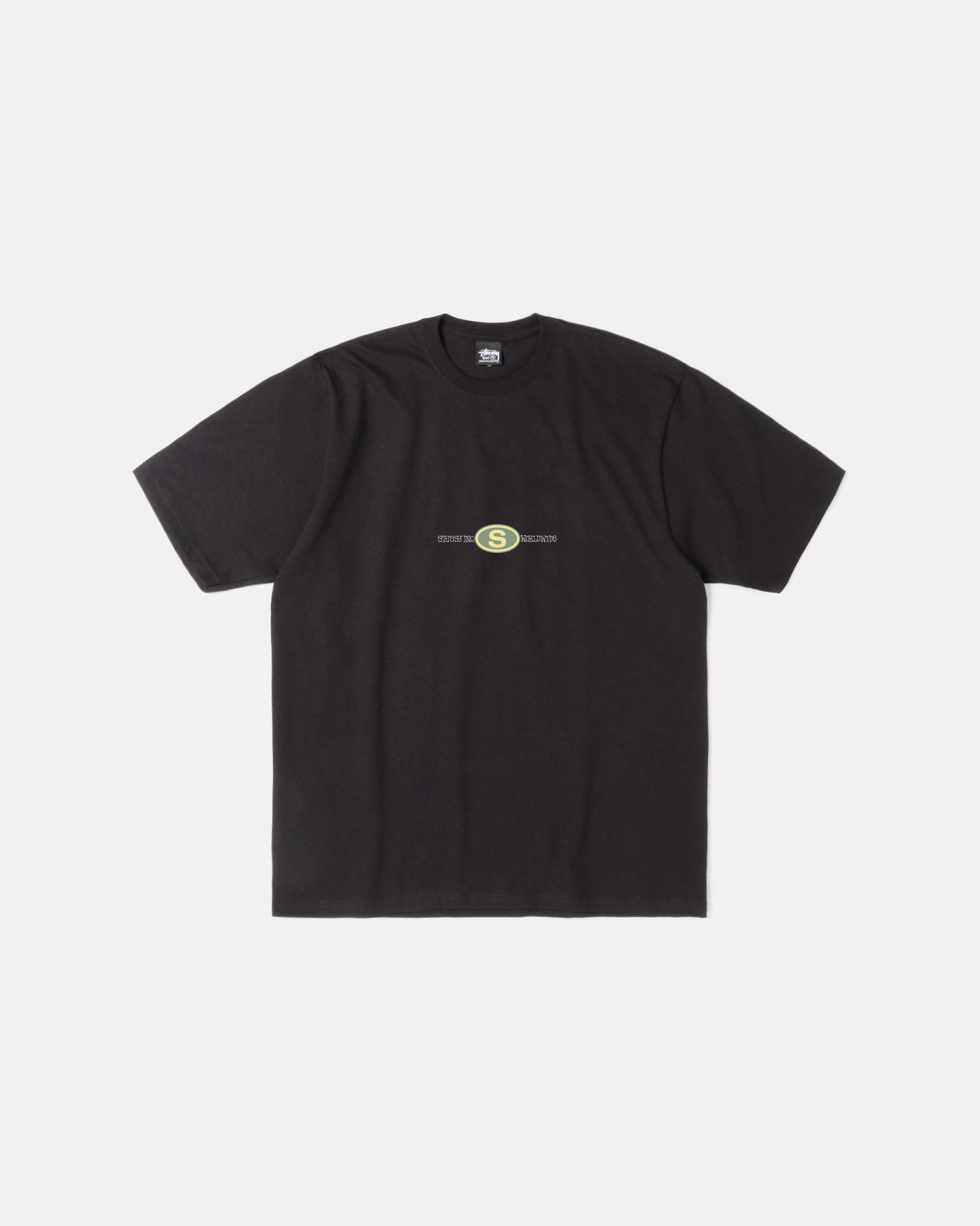 Worldwide Dot Tee Mens Short Sleeve In Black