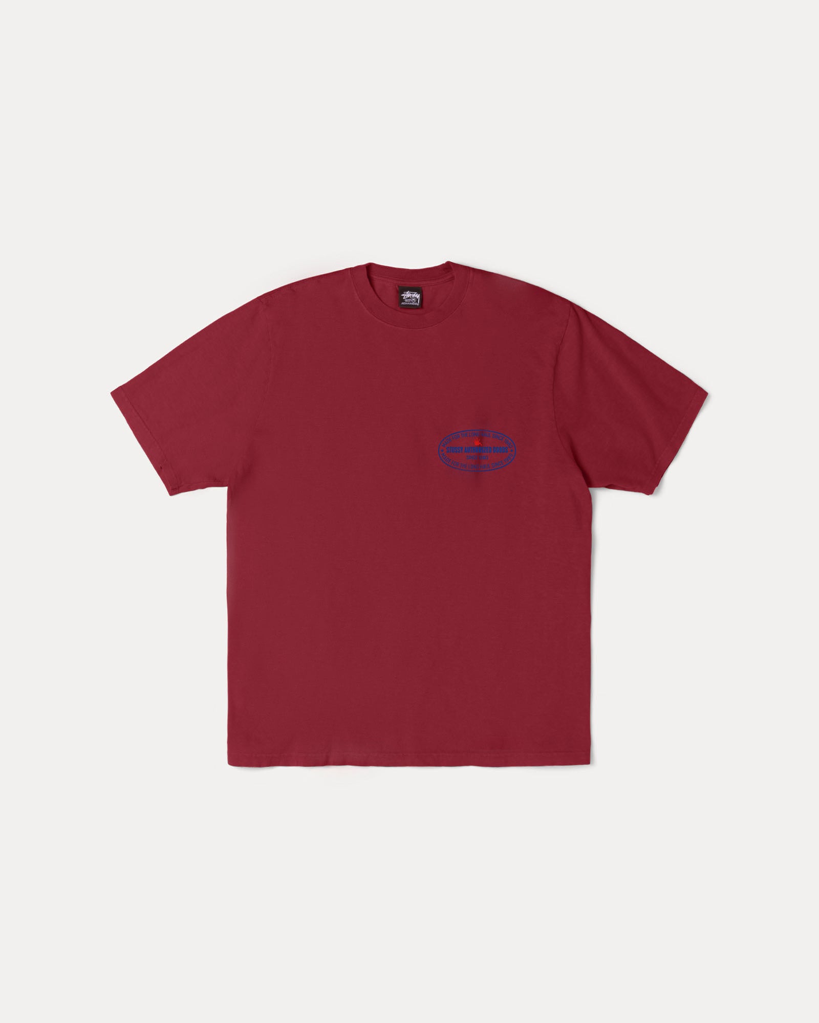 Authorized Tee Mens Short Sleeve In Wine