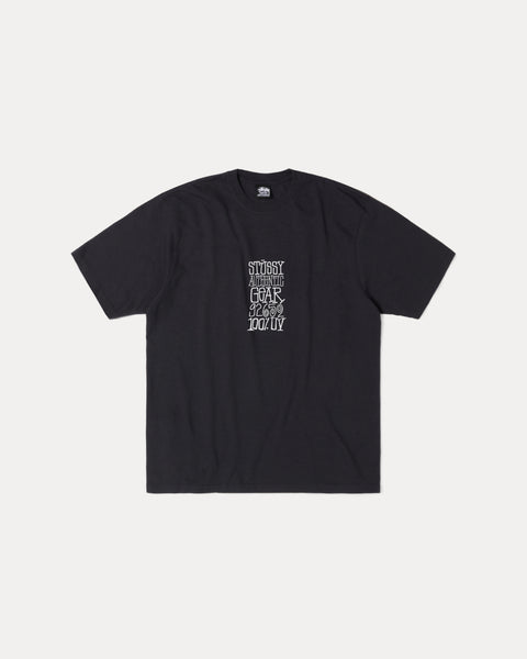 Authentic Gear Pig. Dyed Tee Mens Short Sleeve In Faded Black