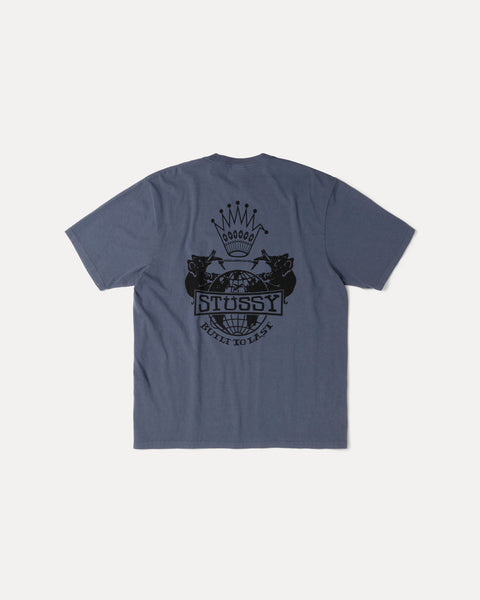 Built To Last Pig. Dyed Tee Mens Short Sleeve In Navy