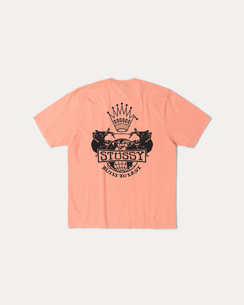 Built To Last Pig. Dyed Tee Mens Short Sleeve In Sherbert