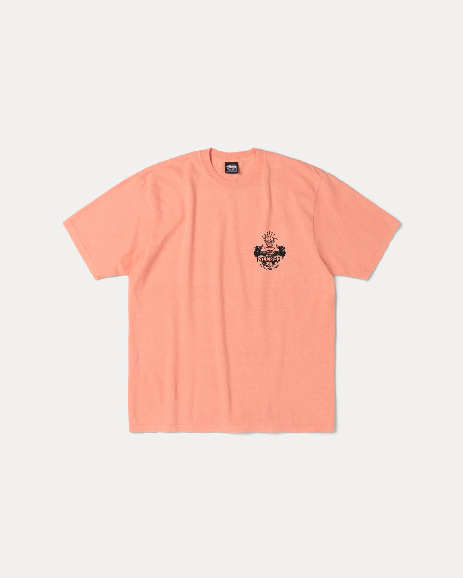 Built To Last Pig. Dyed Tee Mens Short Sleeve In Sherbert