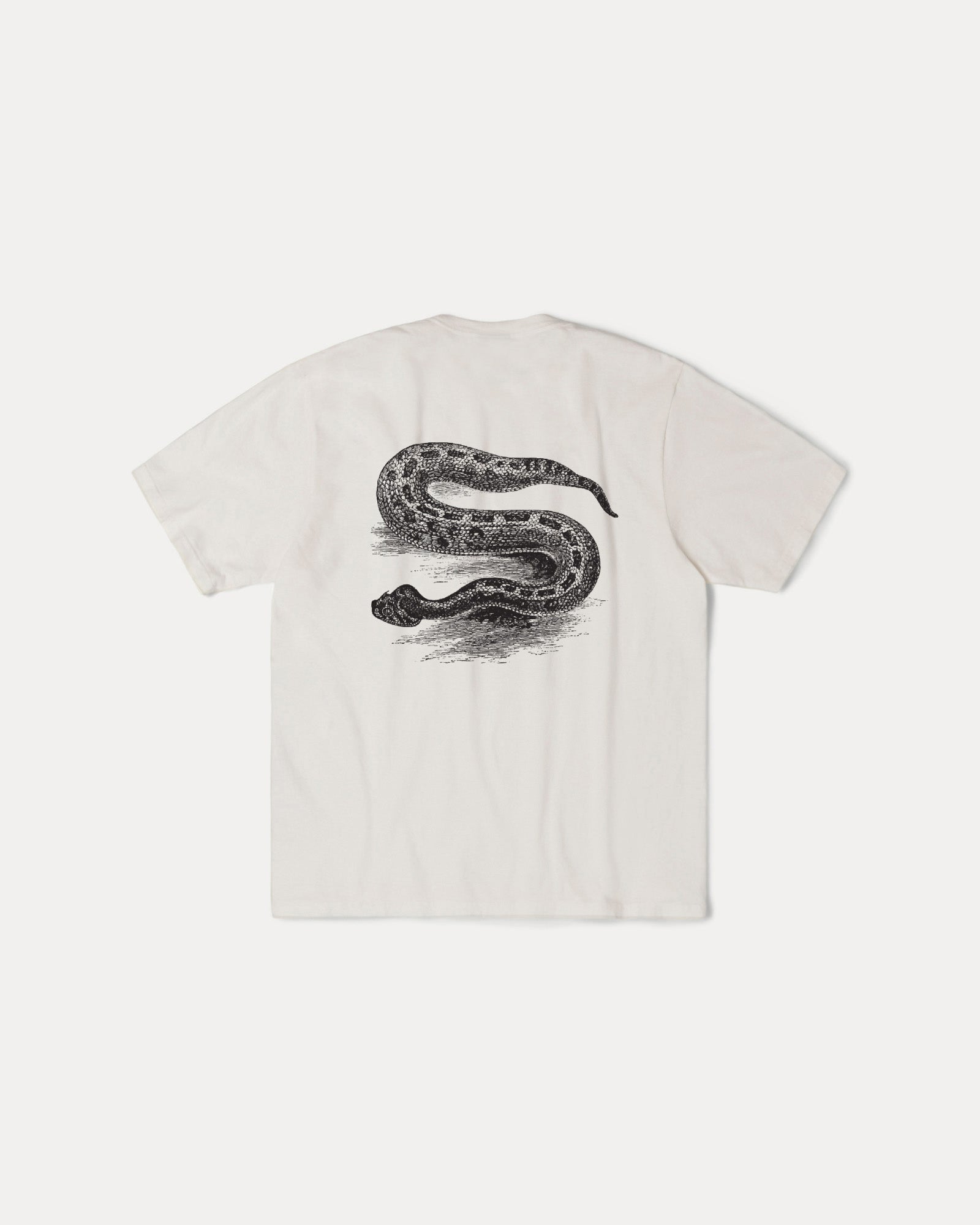 Serpent Pig. Dyed Tee Mens Short Sleeve In Natural