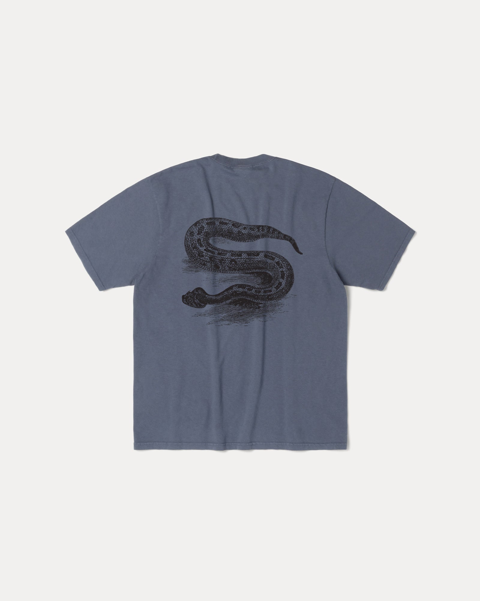 Serpent Pig. Dyed Tee Mens Short Sleeve In Navy