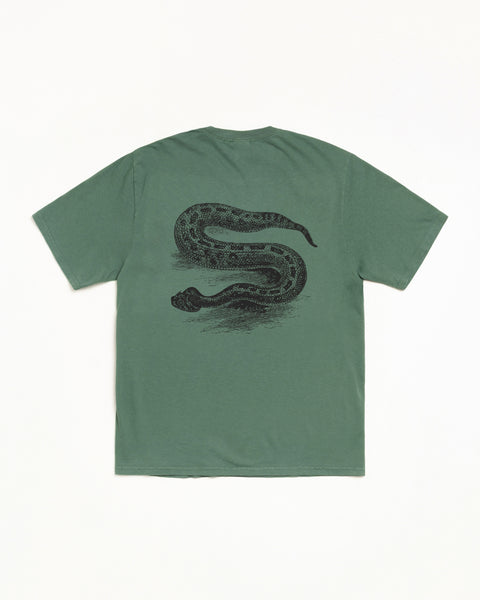 Serpent Pig. Dyed Tee Mens Short Sleeve In Pine