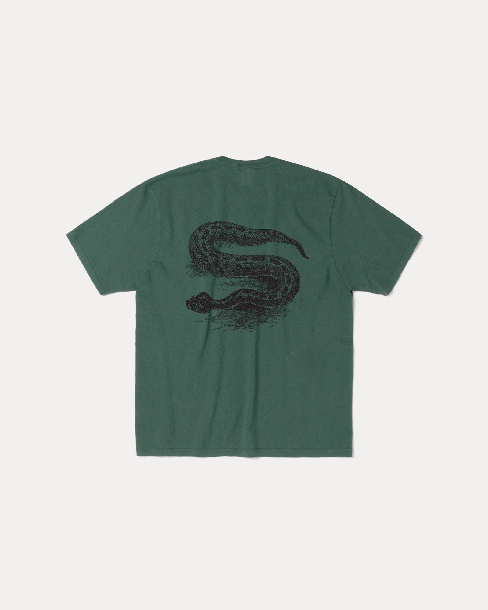 Serpent Pig. Dyed Tee Mens Short Sleeve In Pine