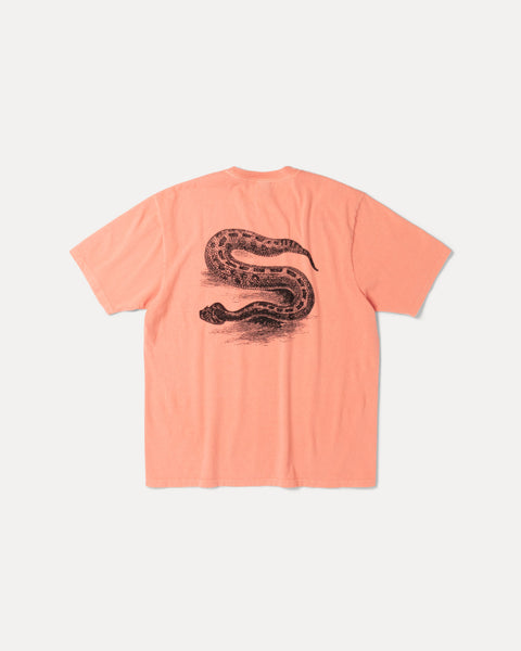 Serpent Pig. Dyed Tee Mens Short Sleeve In Sherbert
