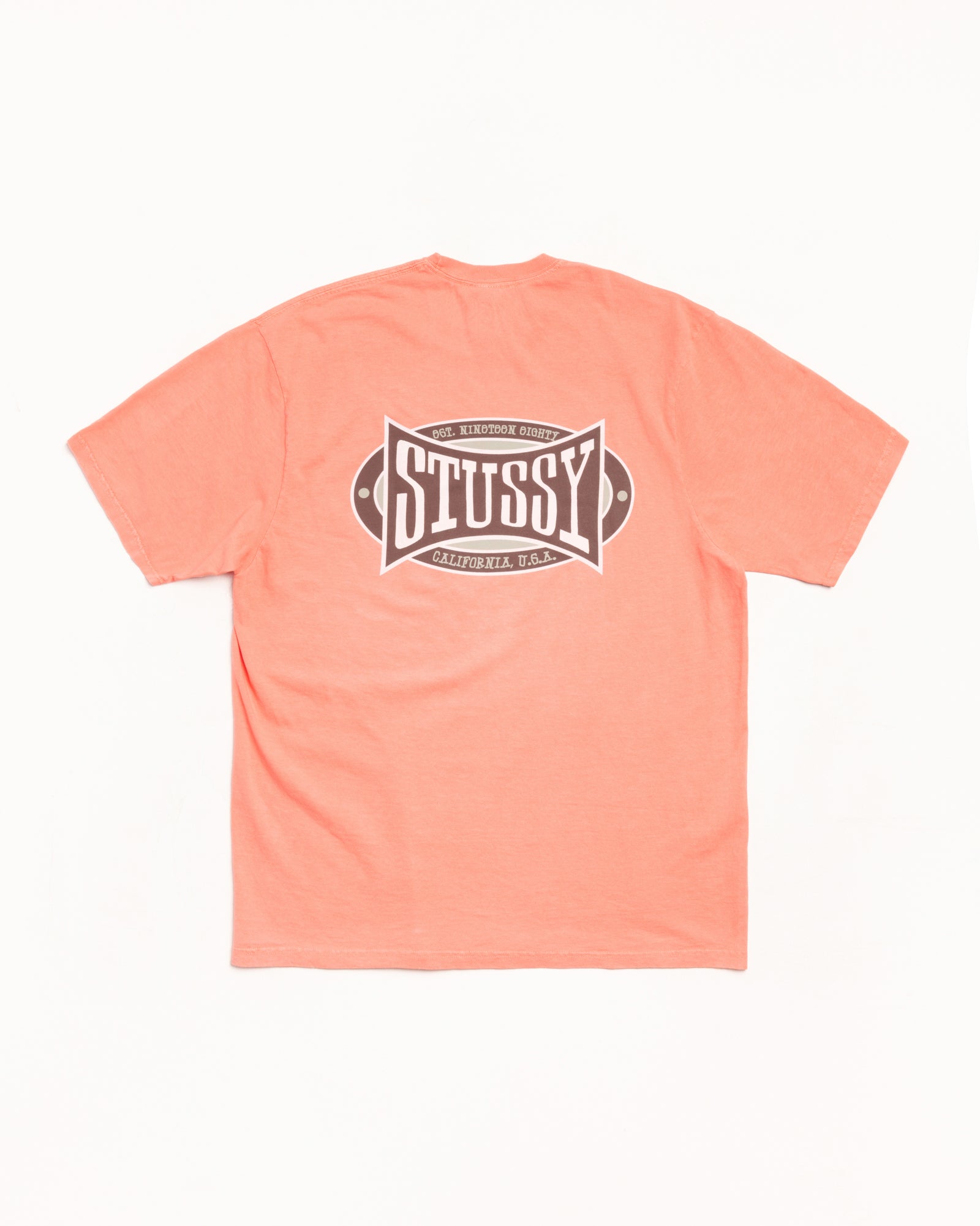 Champion Oval Pig. Dyed Tee Mens Short Sleeve In Sherbert