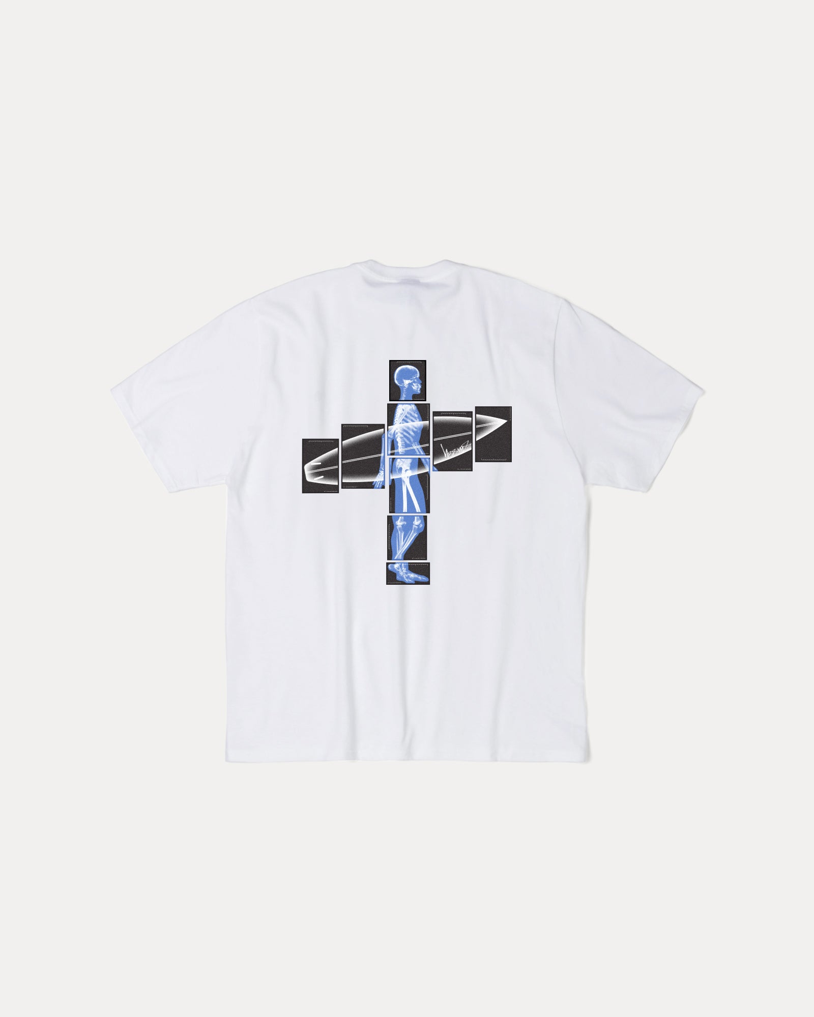 Body Scan Tee Mens Short Sleeve In White