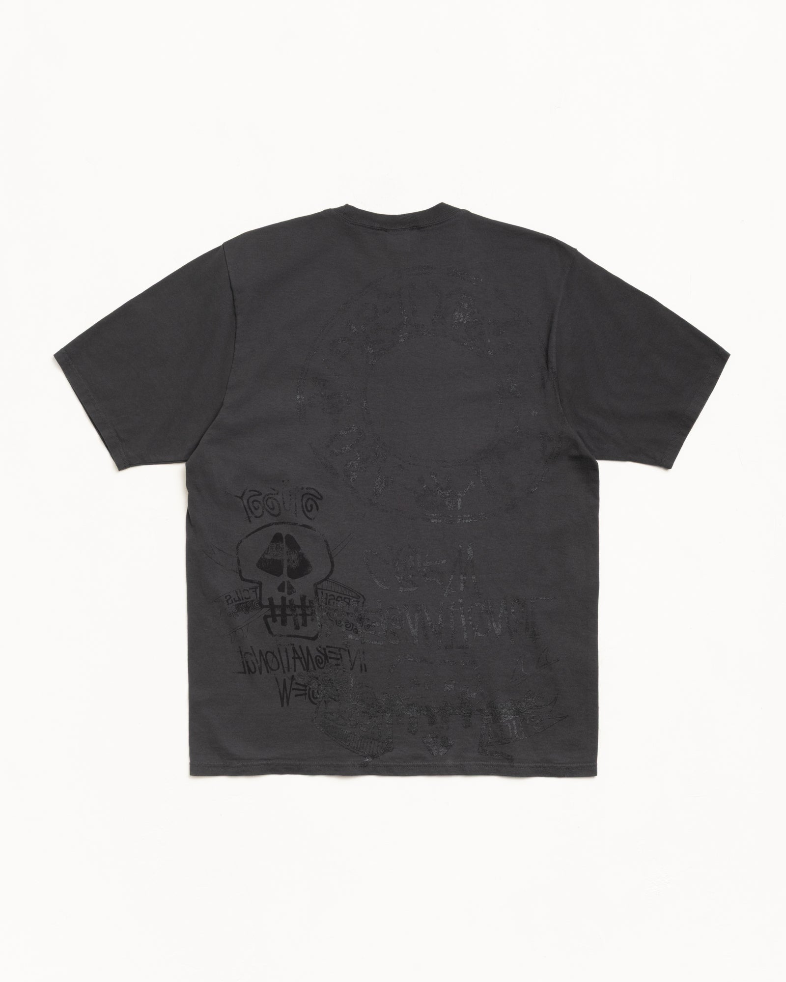 Skulls Tee Pigment Dyed – Faded Black | Tees | Stüssy Canada