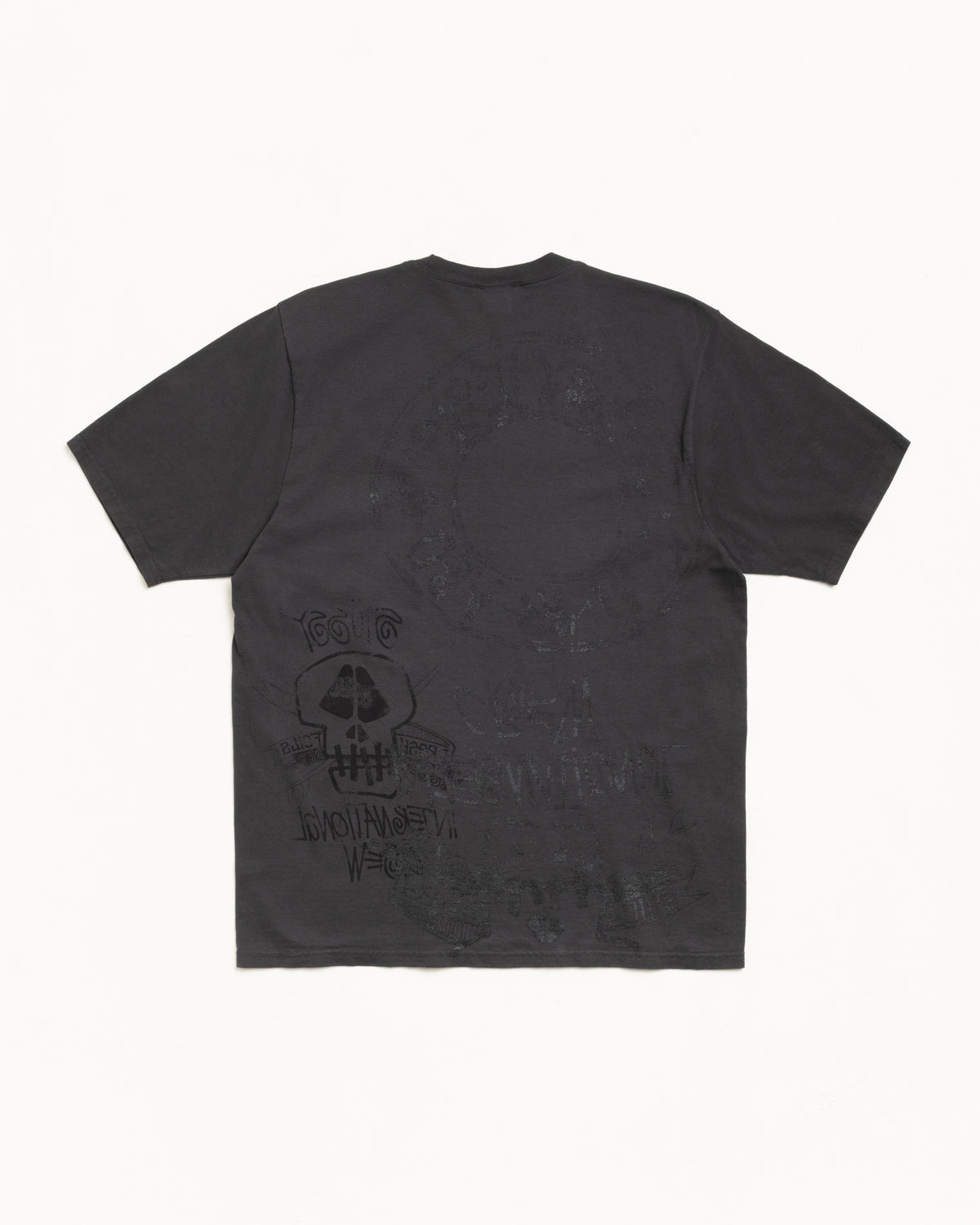 Skulls Tee Pigment Dyed – Faded Black | Tees | Stüssy Canada