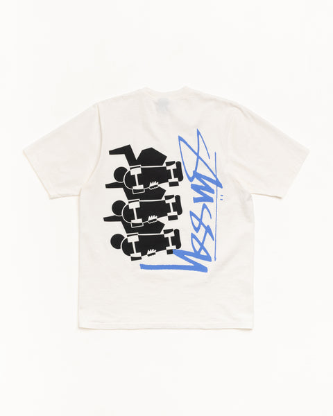 Skate Stack Pig. Dyed Tee Mens Short Sleeve In Natural