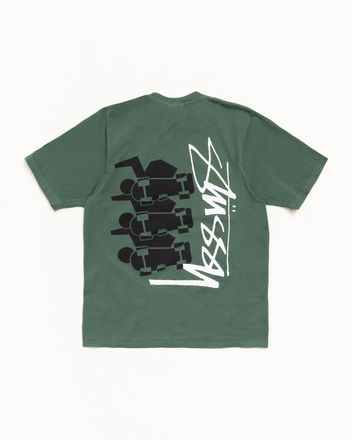 Skate Stack Tee Pigment Dyed – Pine | Tees | Stüssy Canada