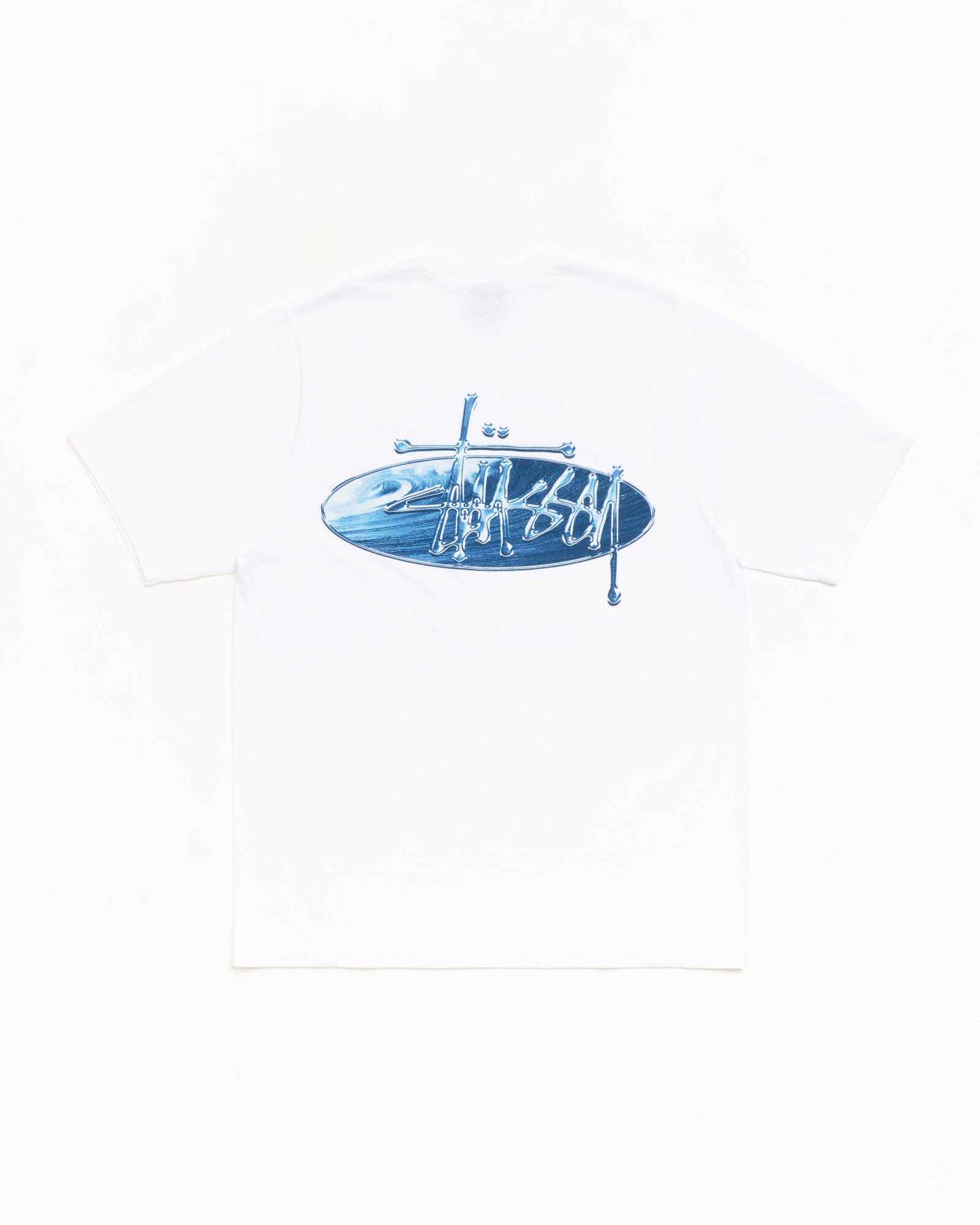 Wave Oval Tee – White | Tees | Stüssy Canada