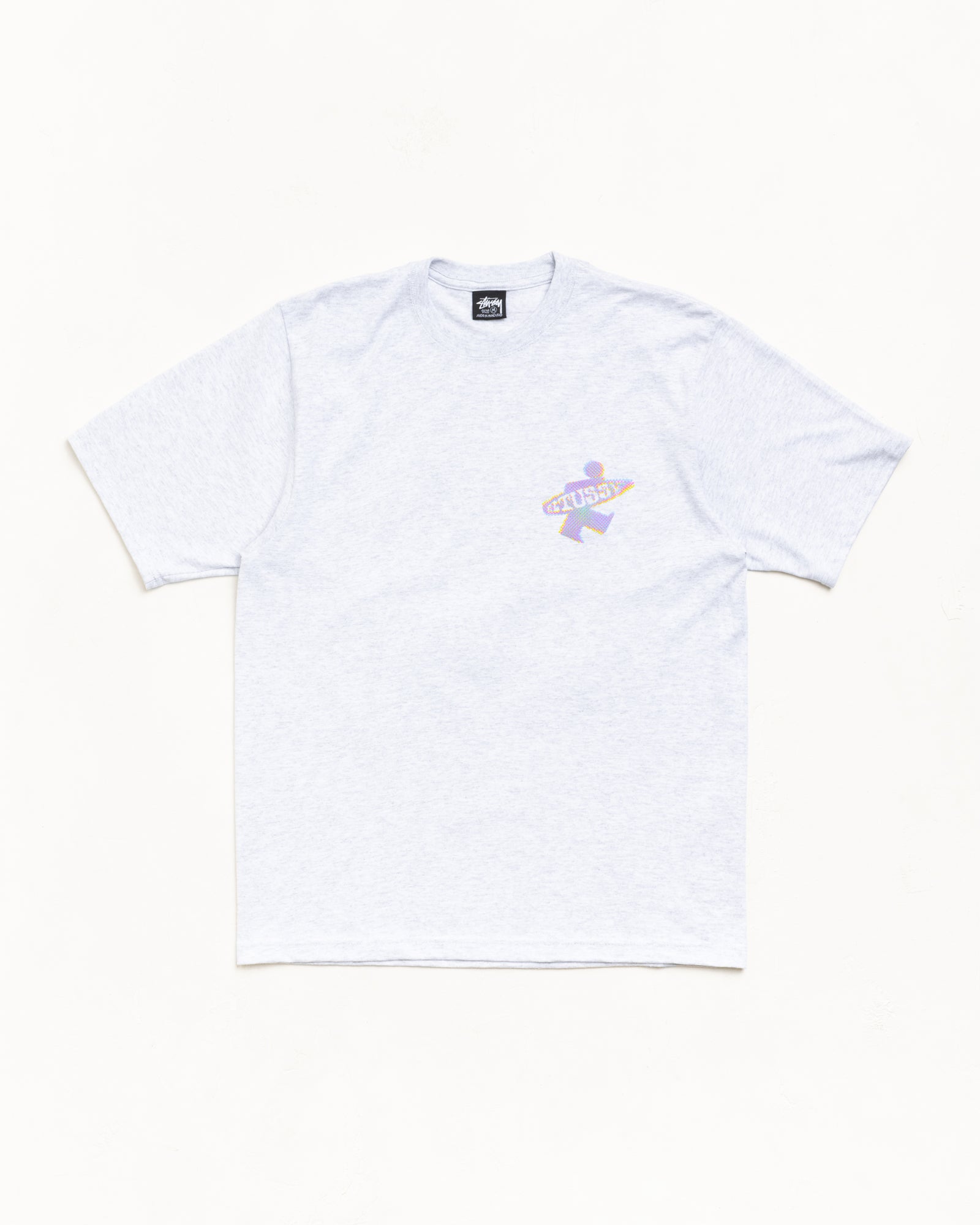 Dot Surf Tee Unisex Short Sleeve In Ash Heather