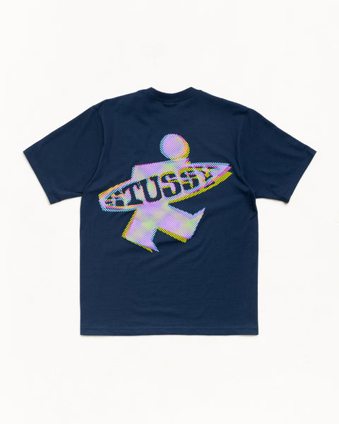 Dot Surf Tee Unisex Short Sleeve In Navy