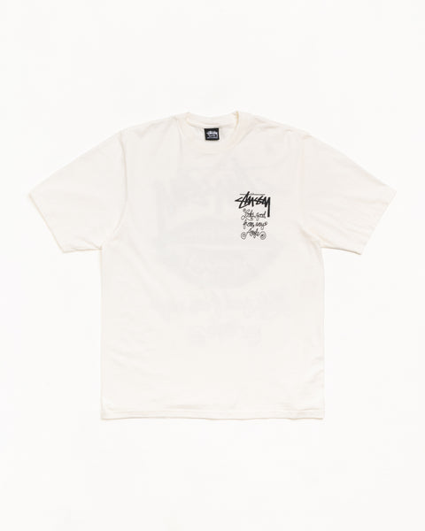 Any Angle Pig. Dyed Tee Mens Short Sleeve In Natural