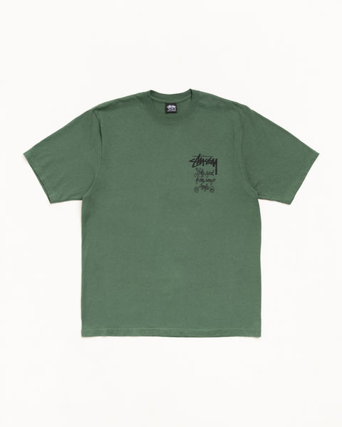 Any Angle Pig. Dyed Tee Mens Short Sleeve In Pine