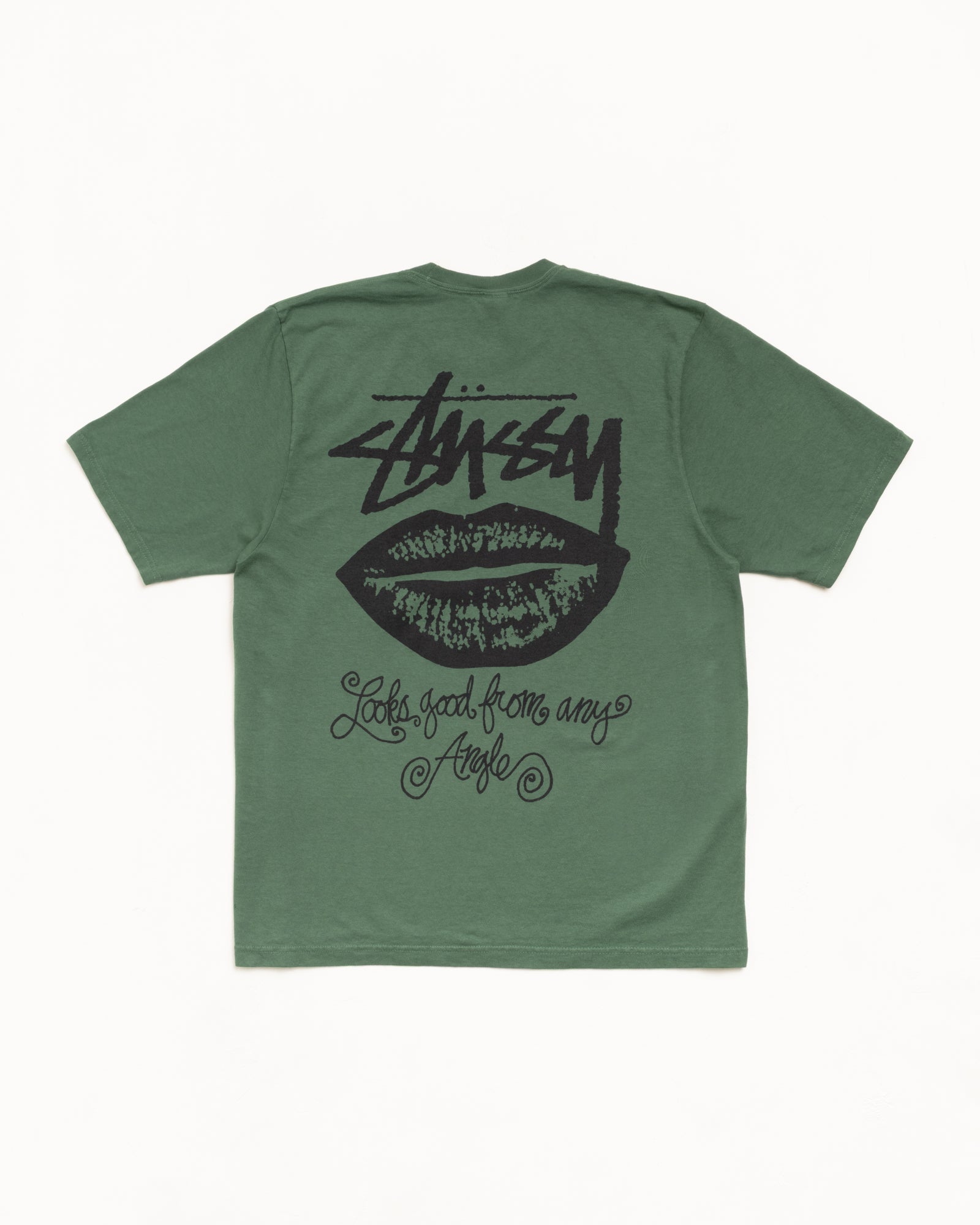Any Angle Pig. Dyed Tee Mens Short Sleeve In Pine