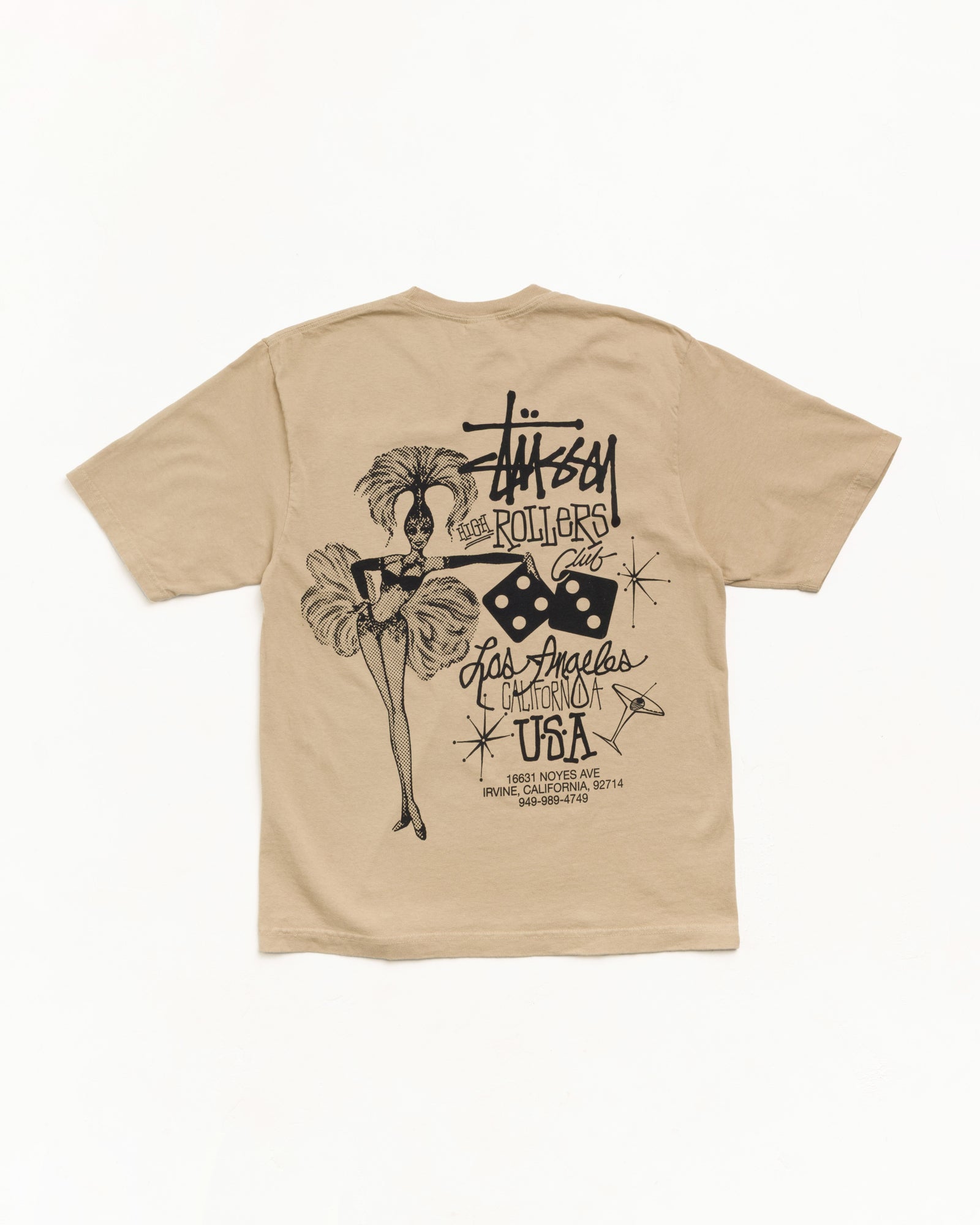 High Rollers Pig. Dyed Tee Unisex Short Sleeve In Rock
