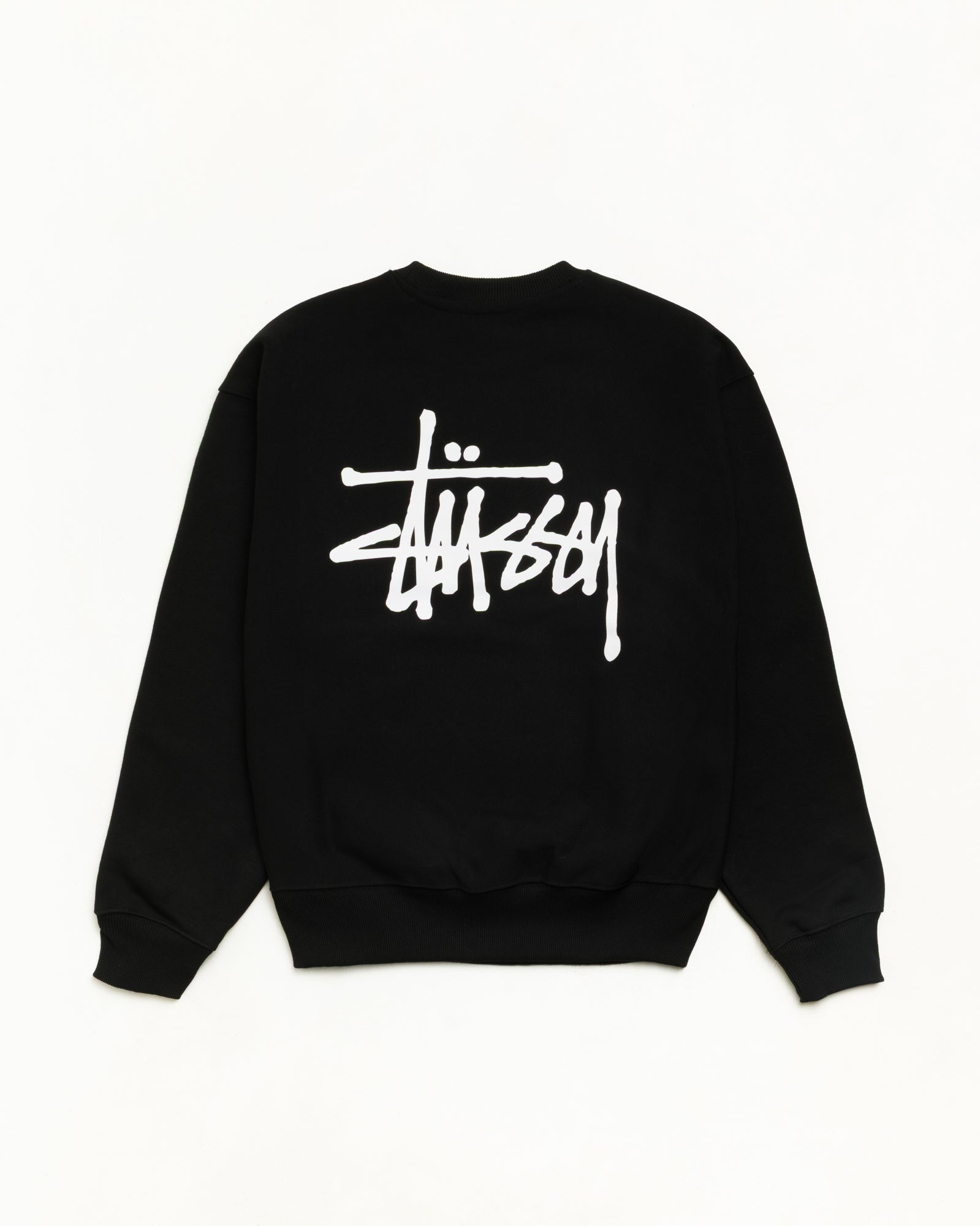 Basic Stüssy Crew - Black | Crew Sweats | Stüssy Canada