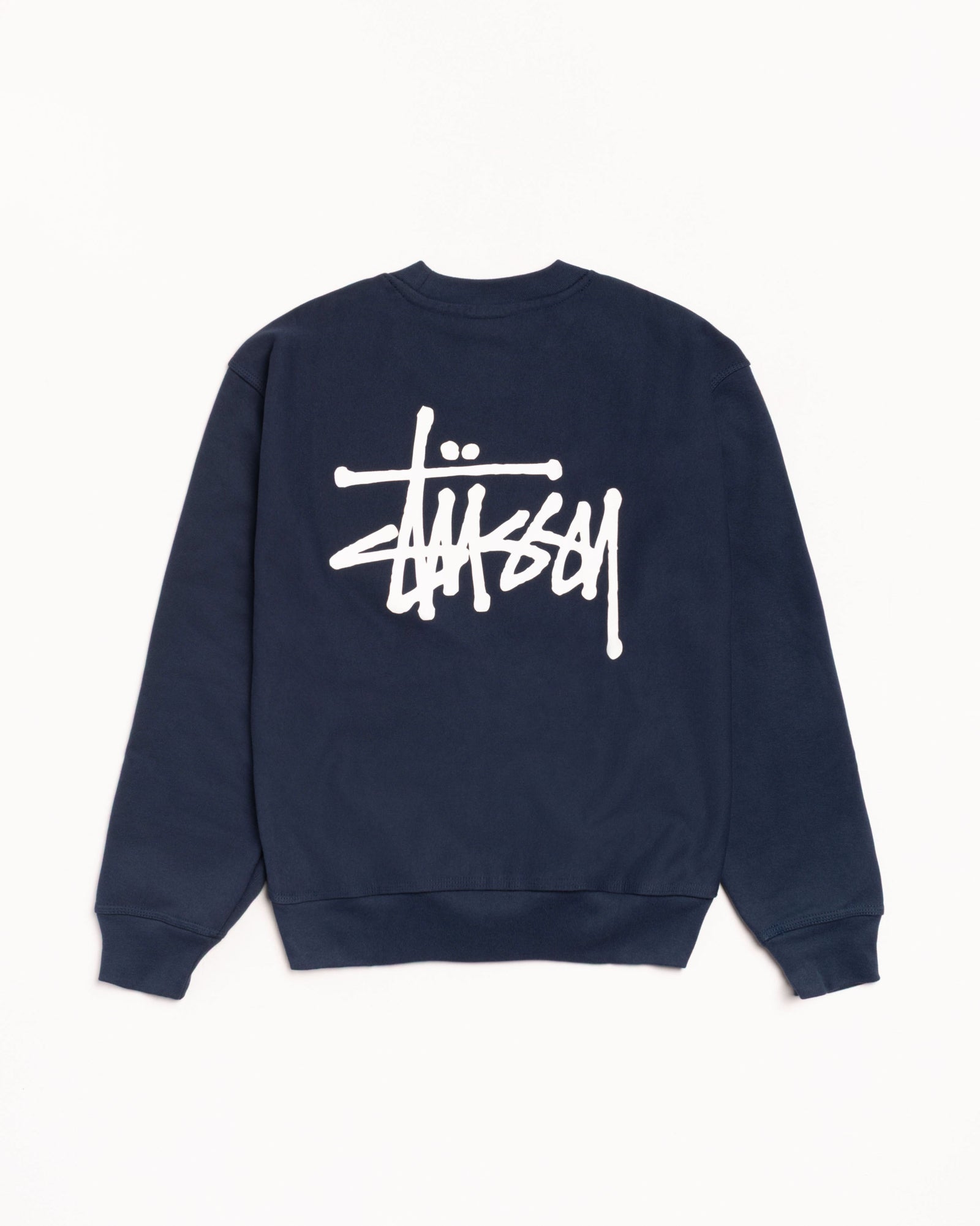Basic Stüssy Crew – Navy | Crew Sweats | Stüssy Canada