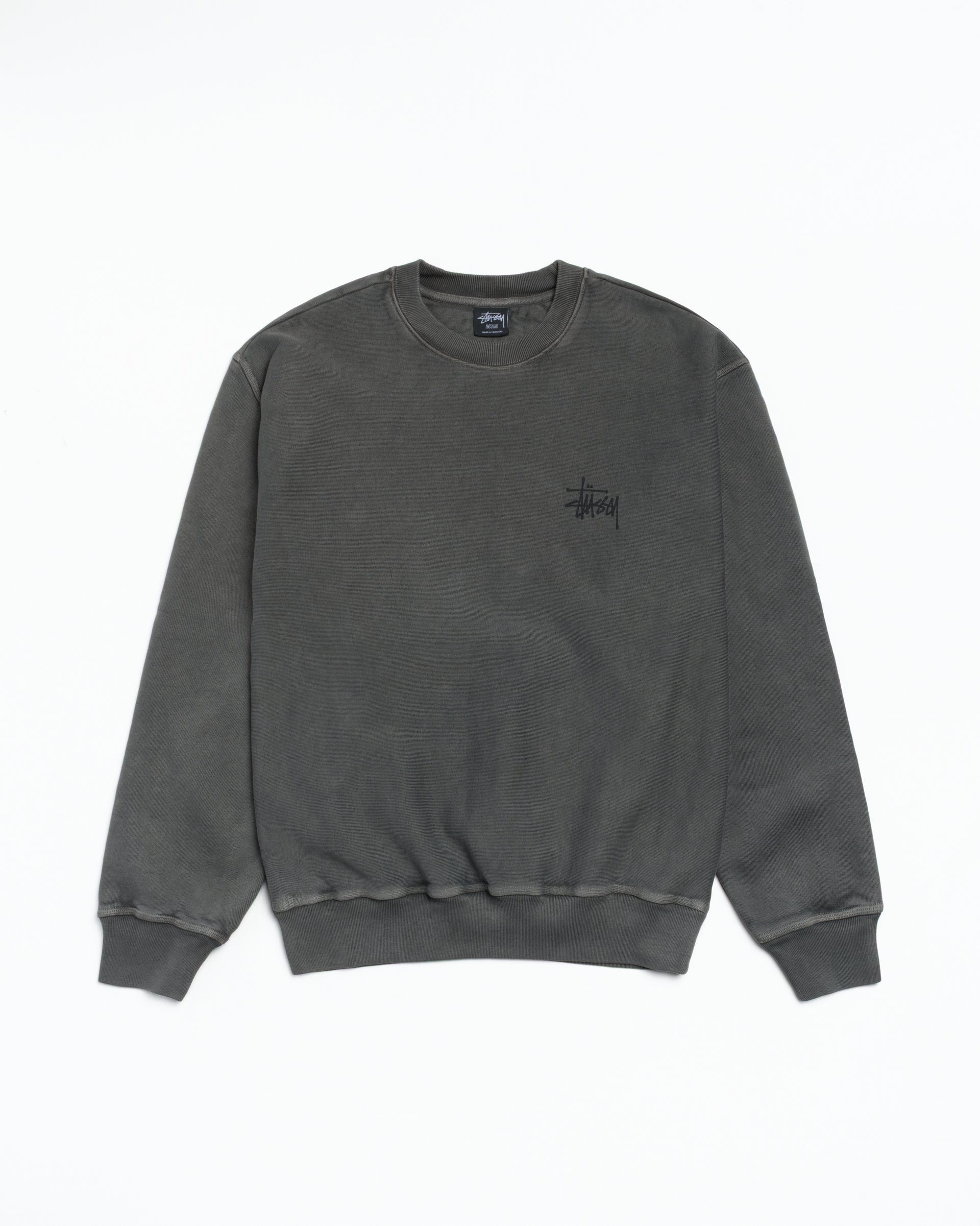 BASIC STÜSSY CREW PIGMENT DYED