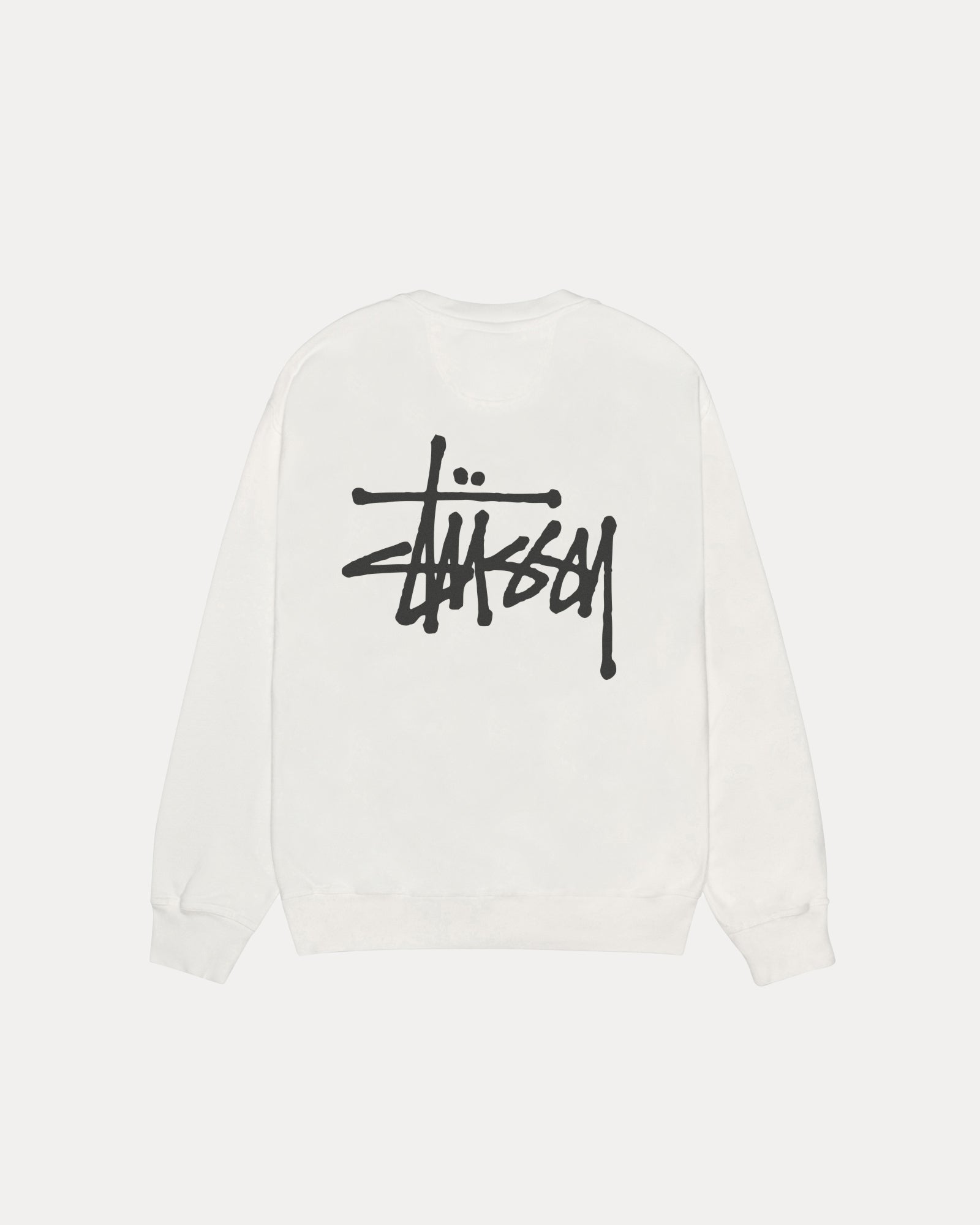Basic Stussy Pig. Dyed Crew Mens Long Sleeve In Natural
