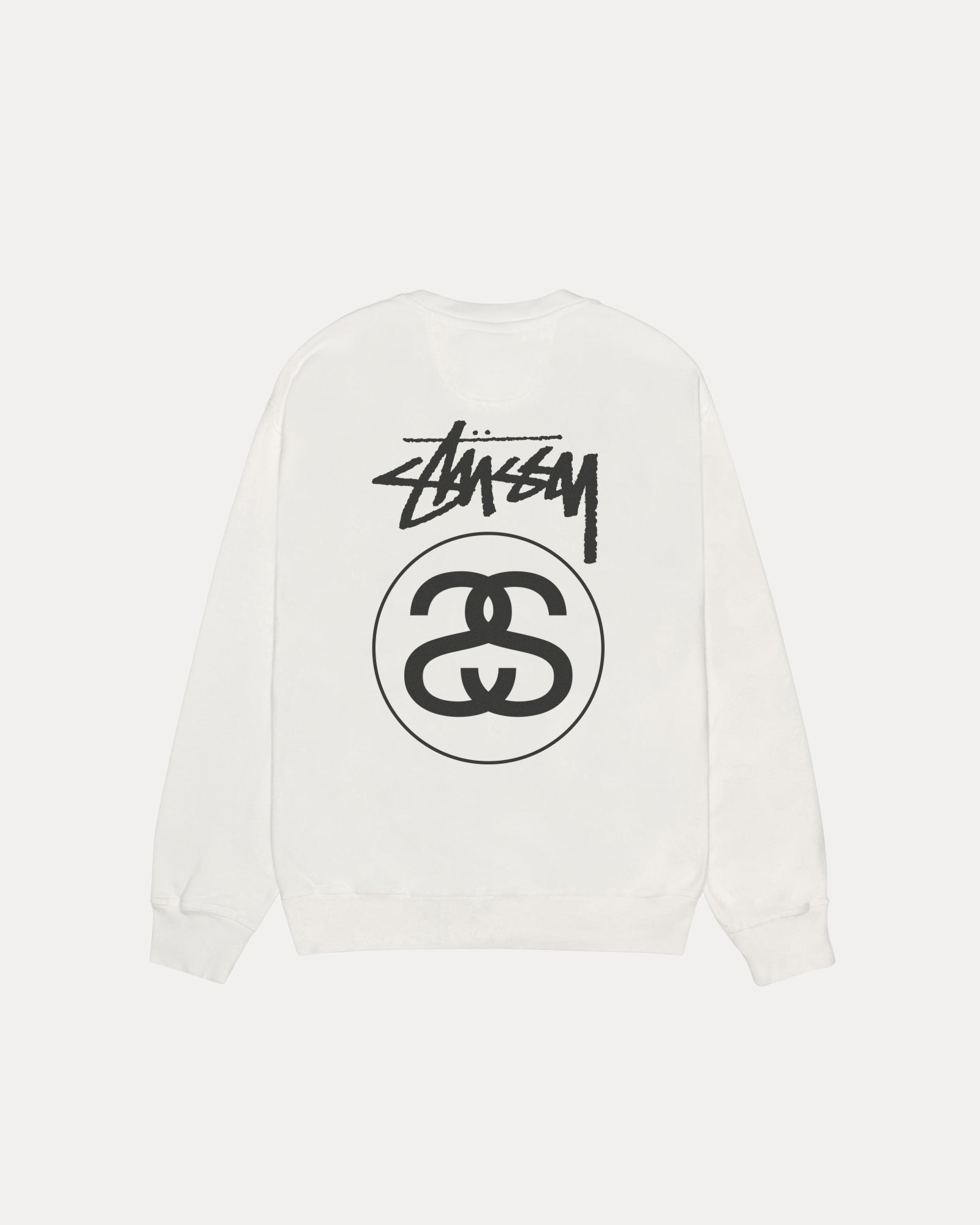 Stock Link Pig. Dyed Crew Mens Long Sleeve In Natural