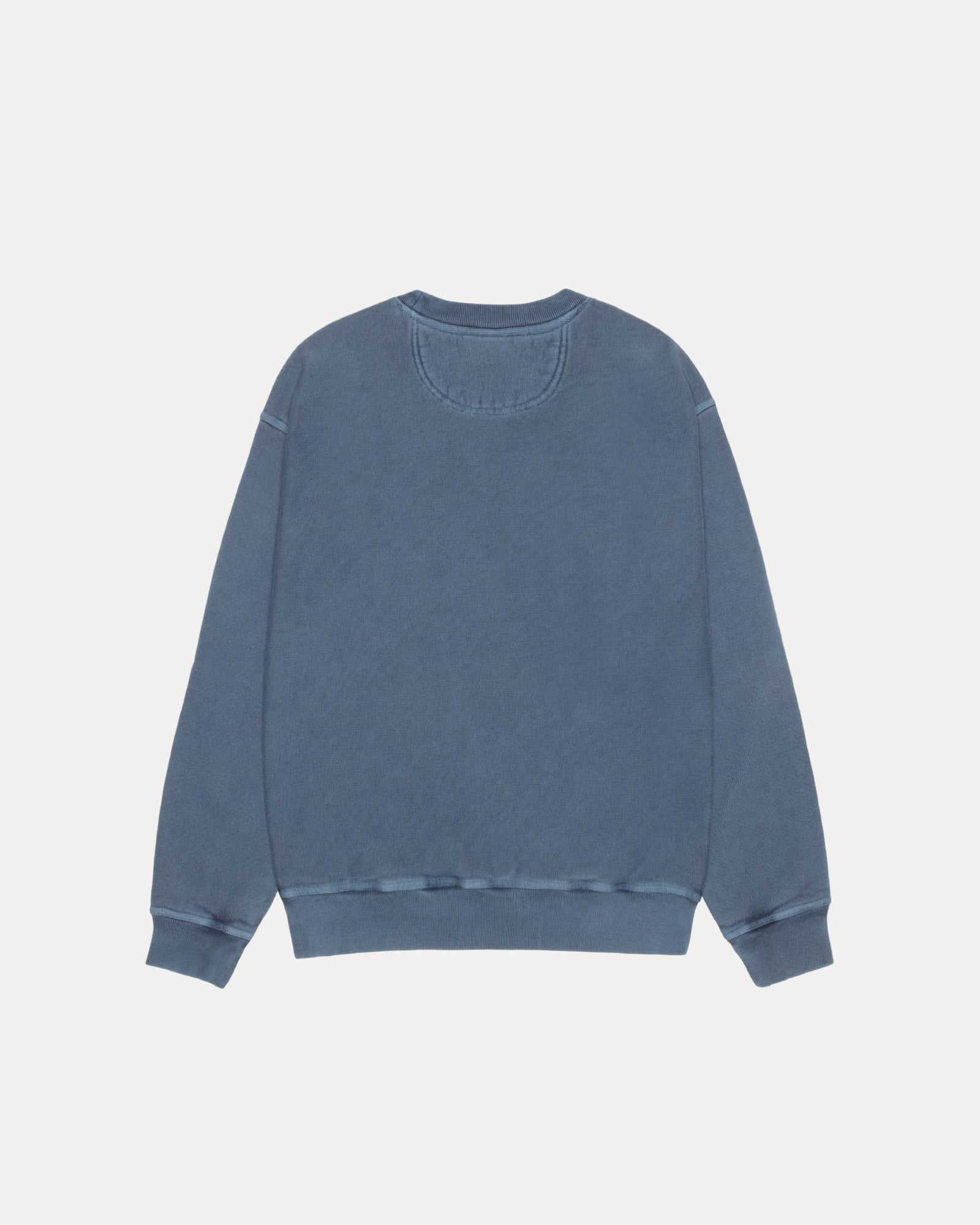 Stussy Wear Pig. Dyed Crew Mens Long Sleeve In Navy