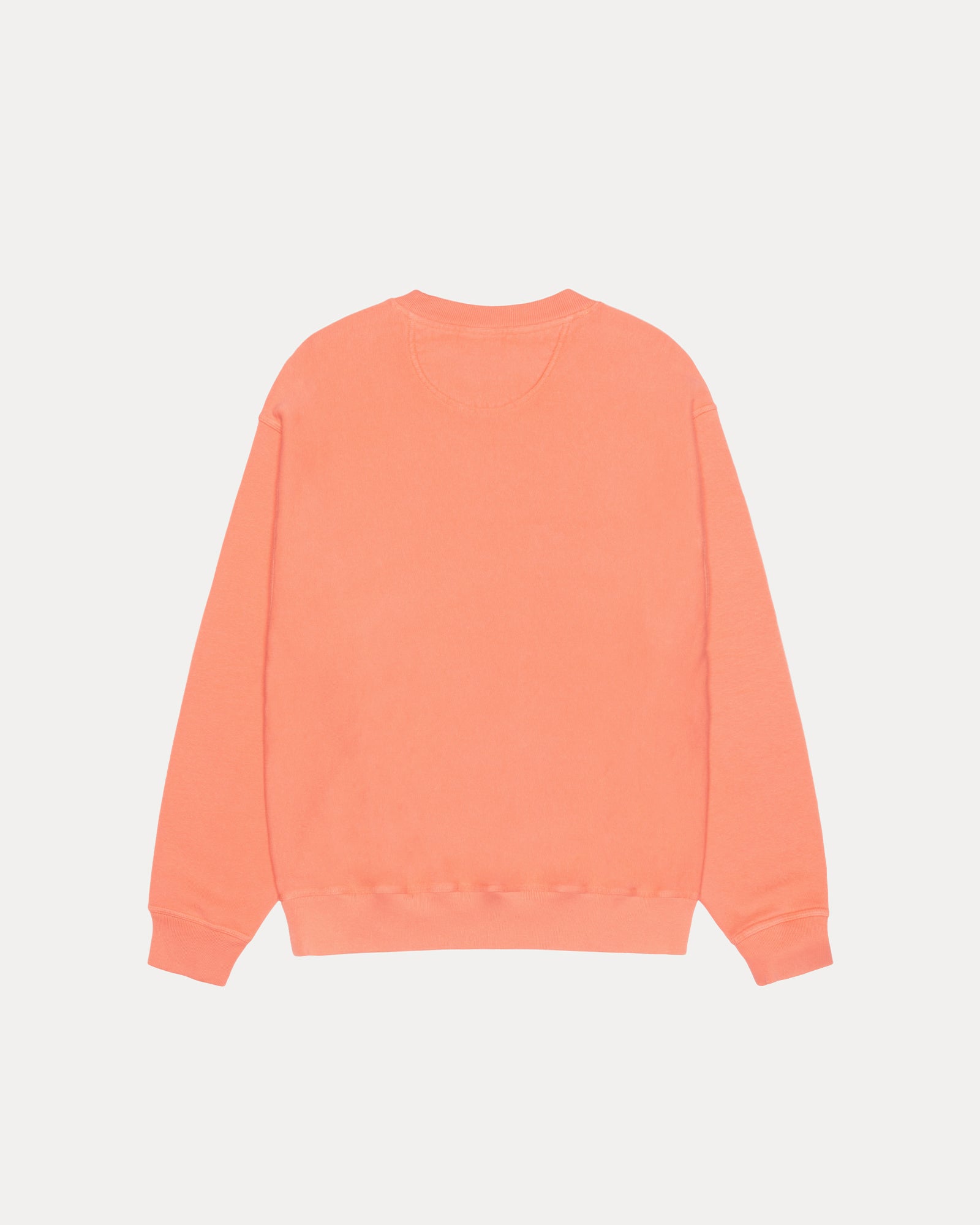 Stussy Wear Pig. Dyed Crew Mens Long Sleeve In Sherbert