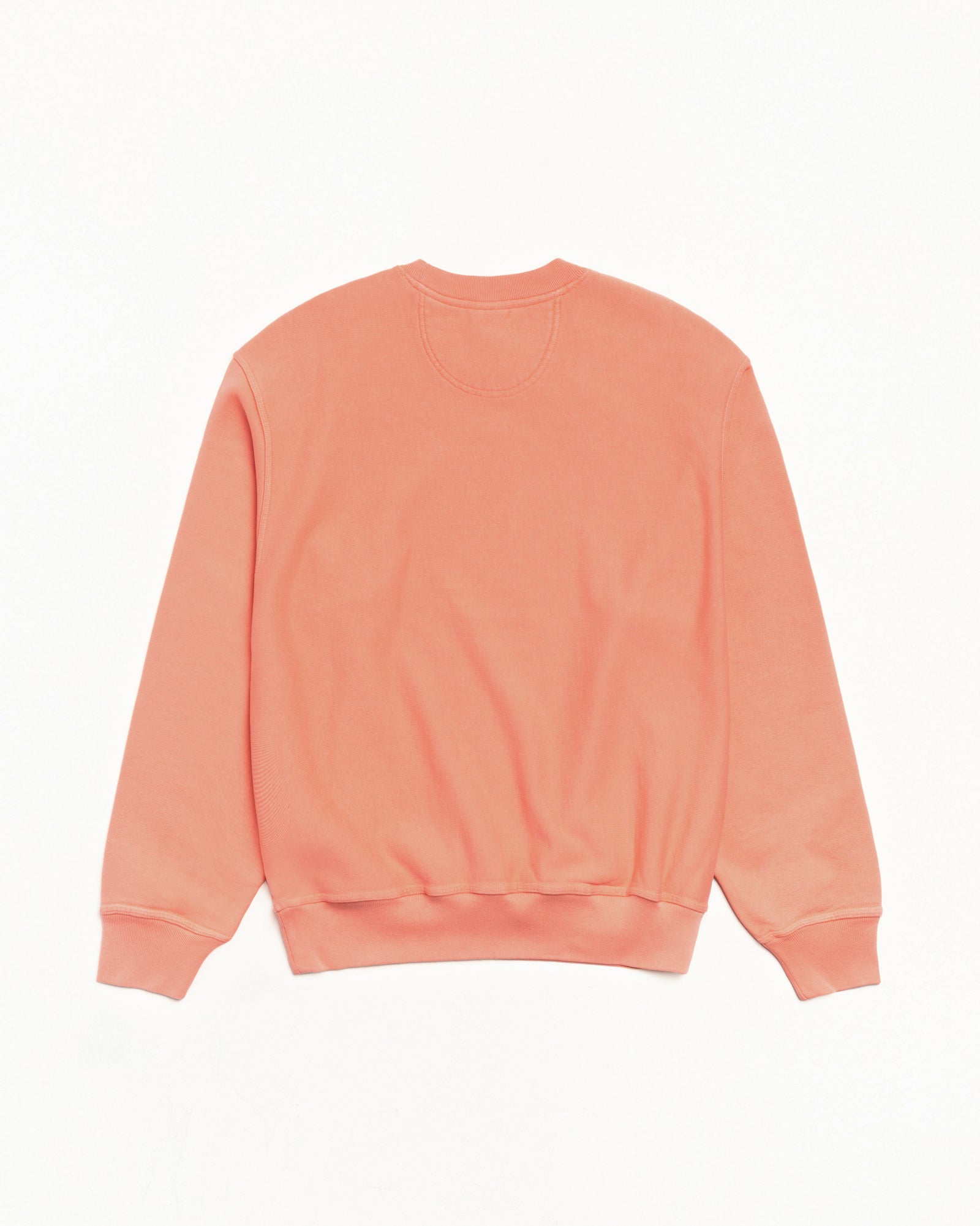 Stussy Wear Pig. Dyed Crew Mens Long Sleeve In Sherbert