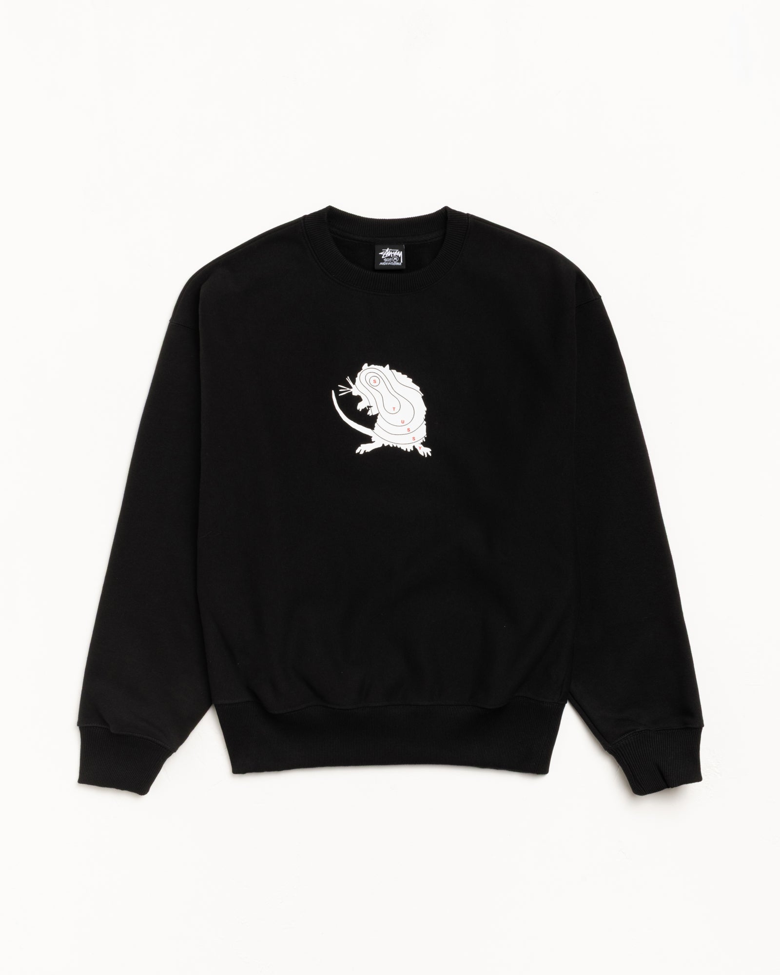 Long Range Crew Mens Long Sleeve In Black