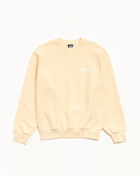 Skate Stack Gar. Dyed Crew Mens Long Sleeve In Gold