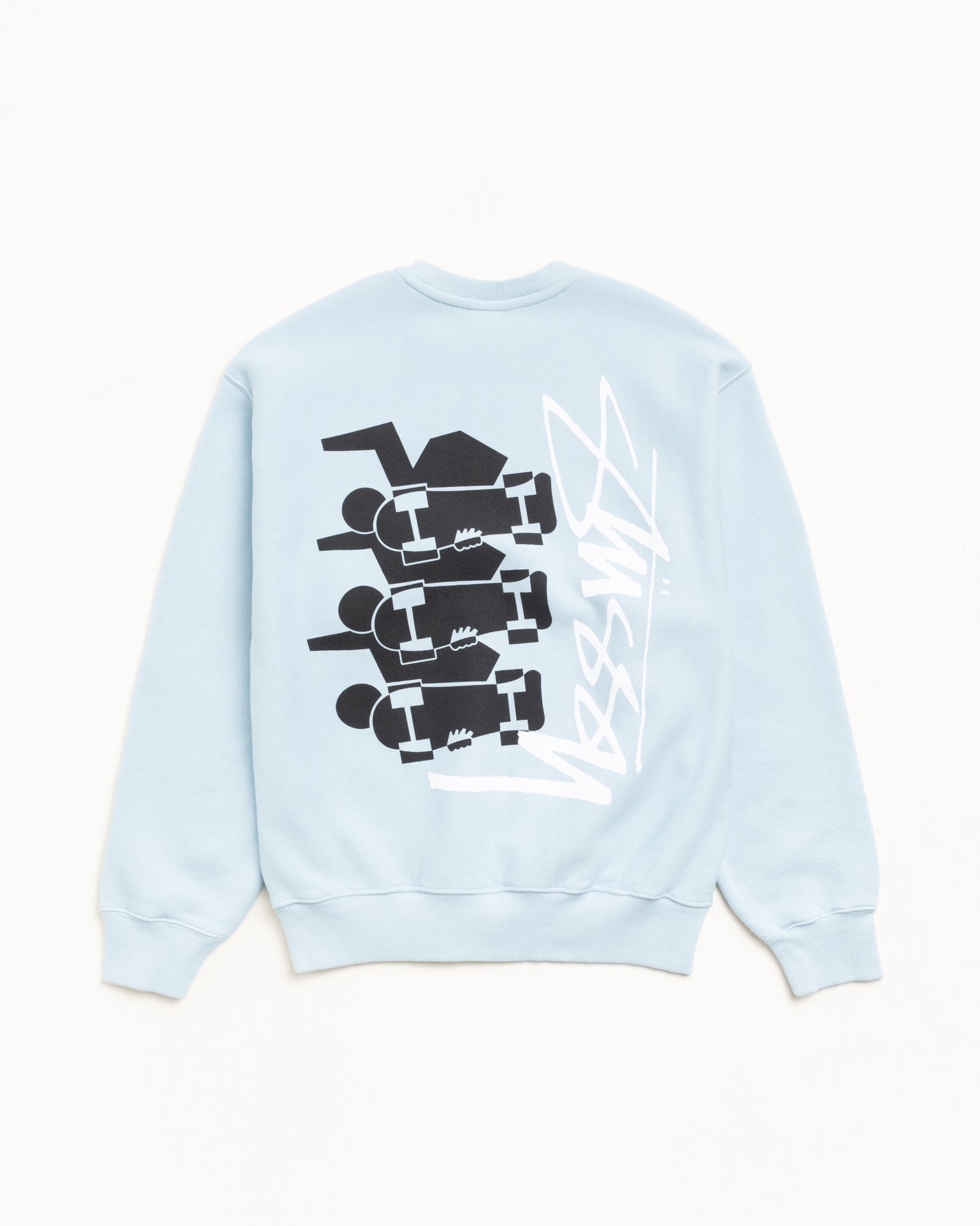 Skate Stack Crew – Sky Blue | Crew Sweats | Stüssy Canada