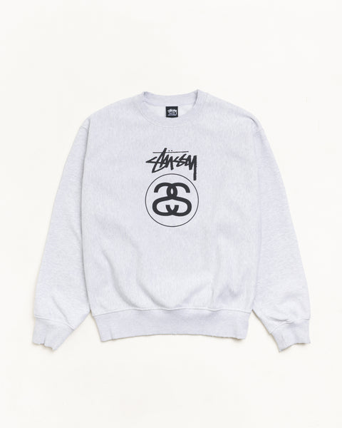 Stock Link Crew Unisex Long Sleeve In Ash Heather