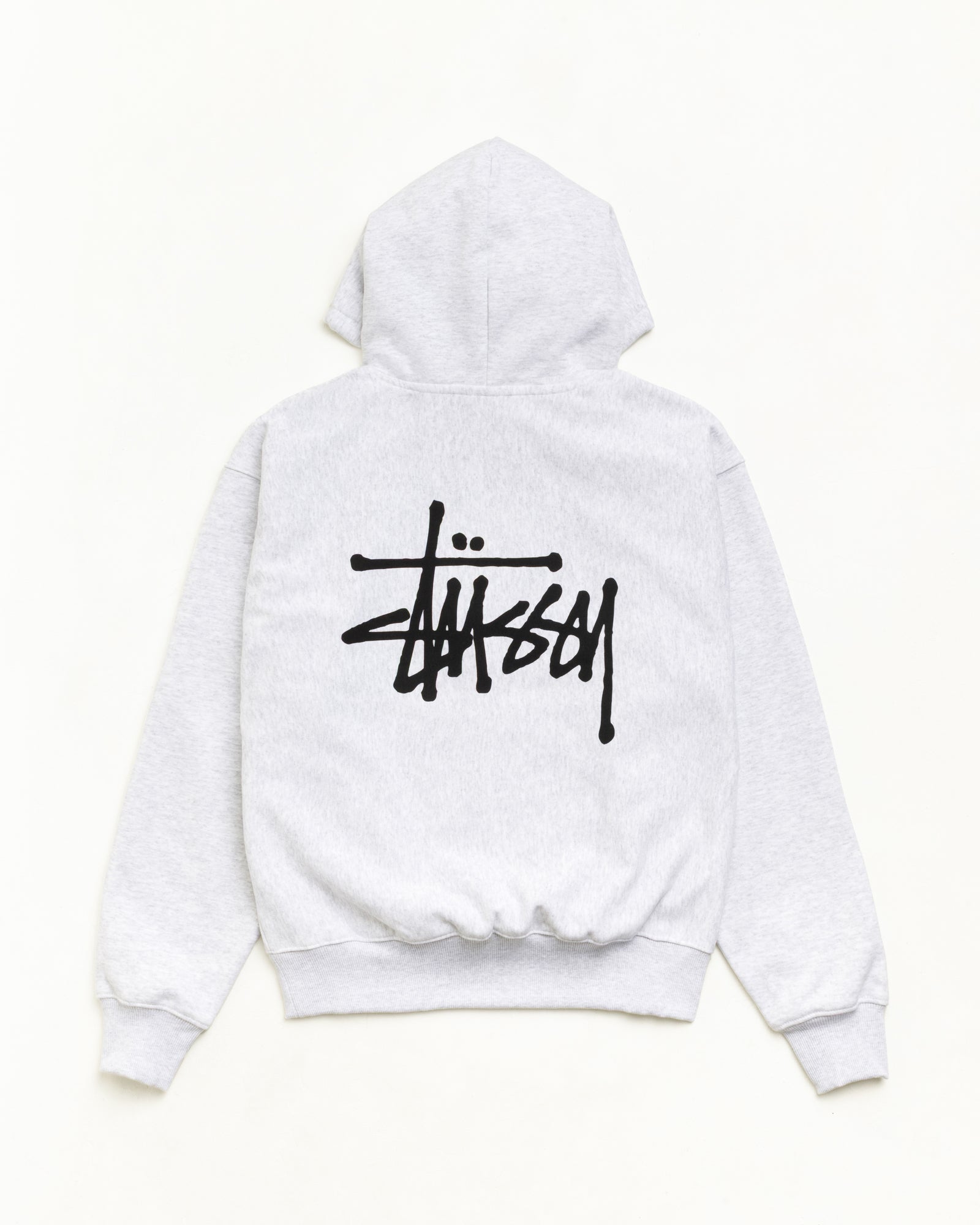 Basic Stüssy Hoodie - Ash Heather | Sweats | Stüssy Canada