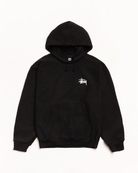 Basic Stussy Hood Mens Long Sleeve In Black