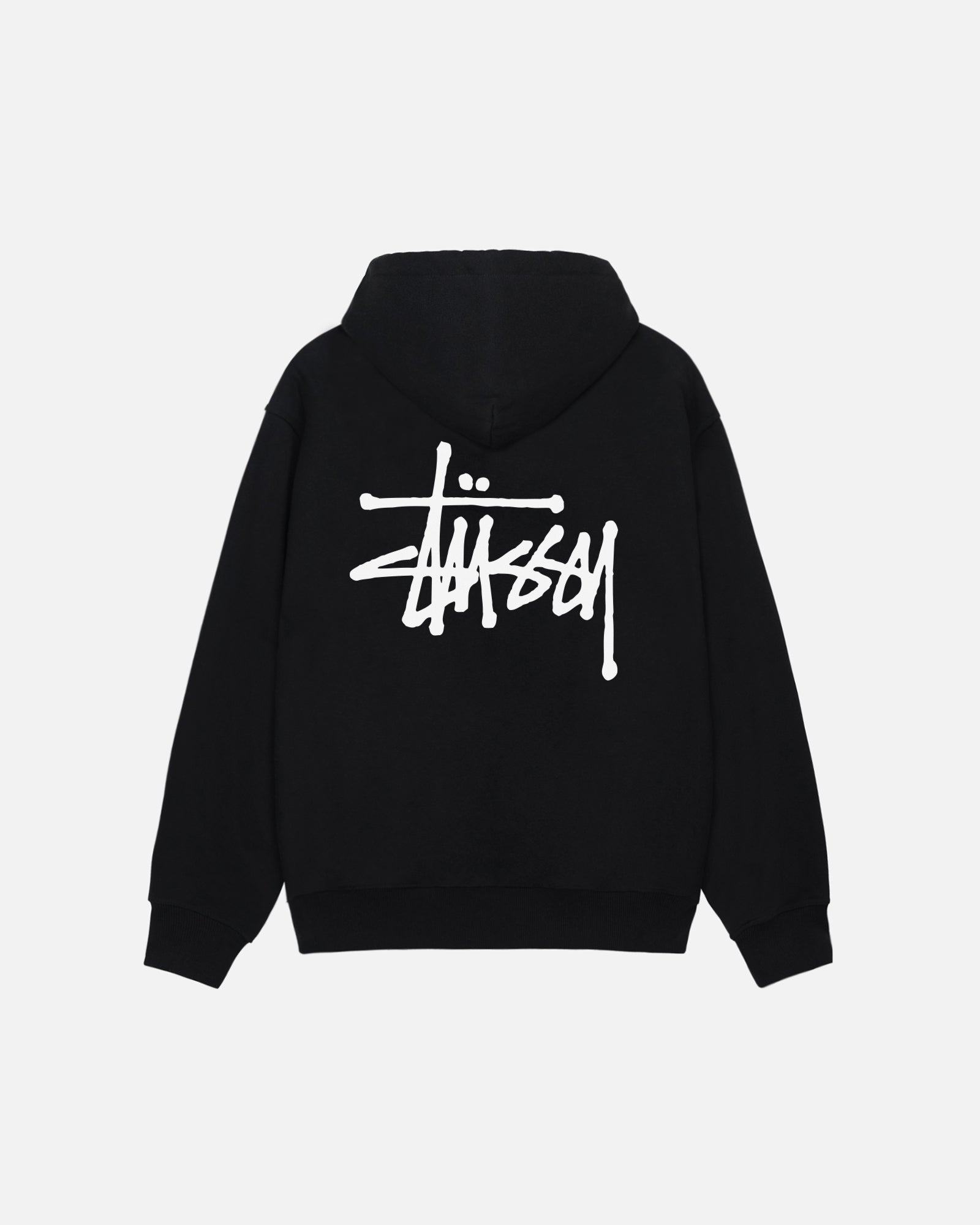 Basic Stussy Hood Mens Long Sleeve In Black