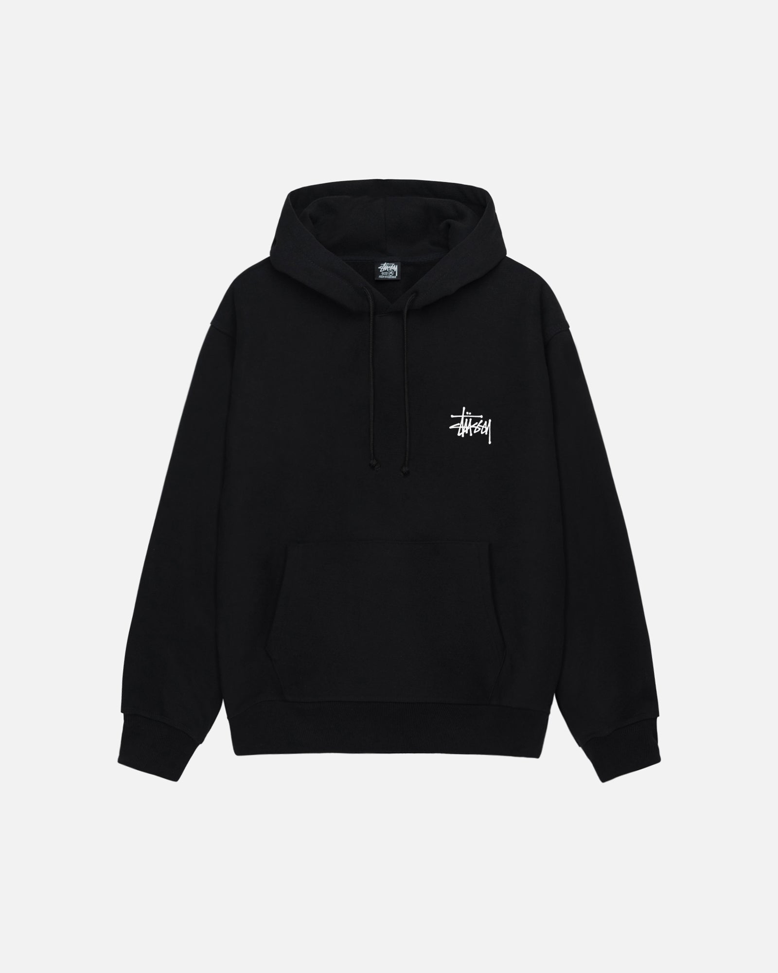 Basic Stussy Hood Mens Long Sleeve In Black