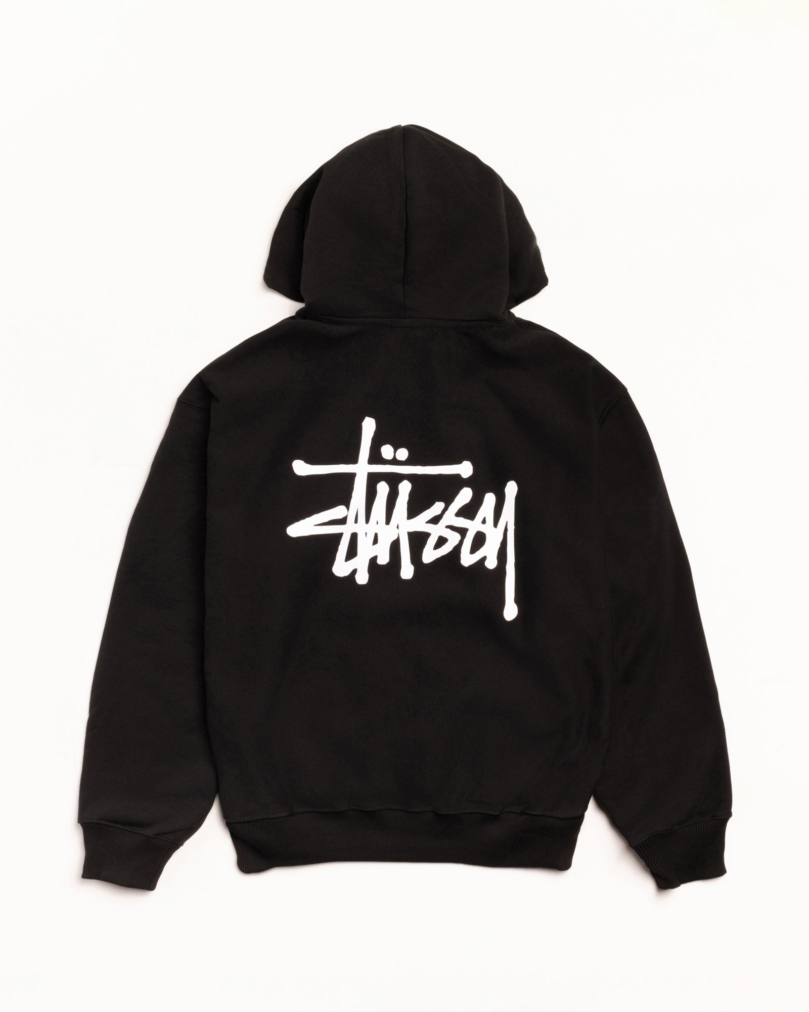 Basic Stüssy Hoodie – Black | Sweats | Stüssy Canada