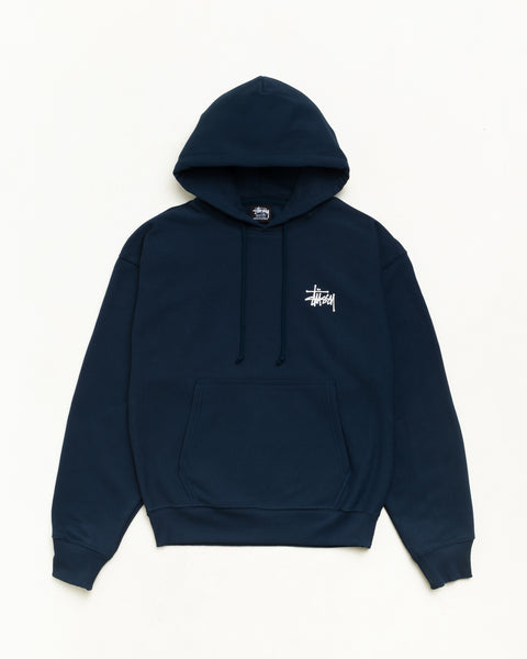 Basic Stussy Hood Unisex Long Sleeve In Navy