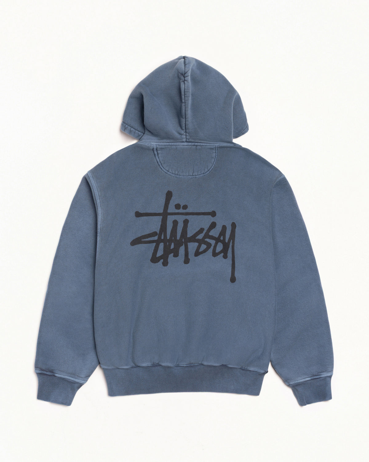 Basic Stüssy Hoodie Pigment Dyed – Navy | Tee & Sweats | Stüssy Canada