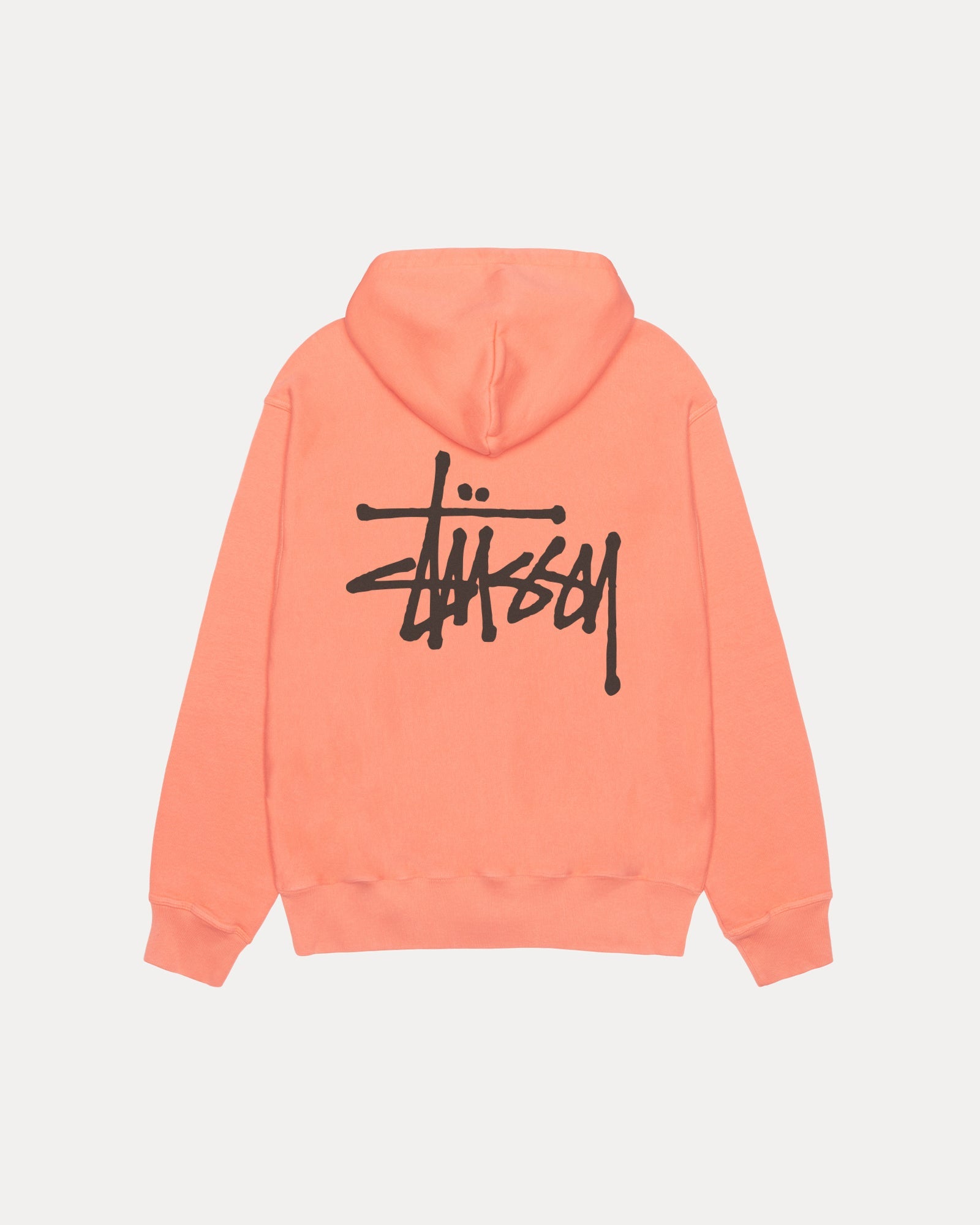 Basic Stussy Pig. Dyed Hood Mens Long Sleeve In Sherbert