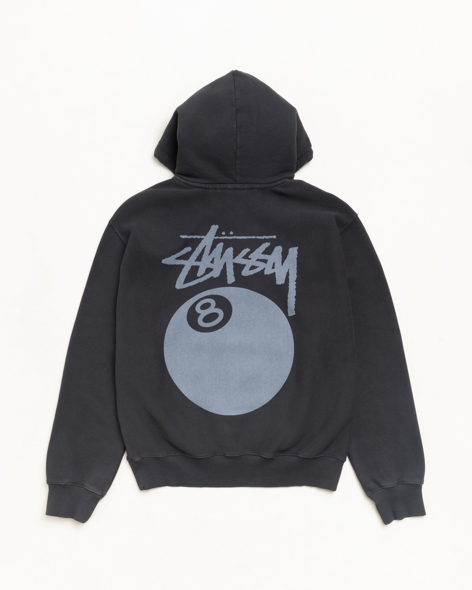 8 Ball Hoodie Garment Dyed – Faded Black | Sweats | Stüssy Canada