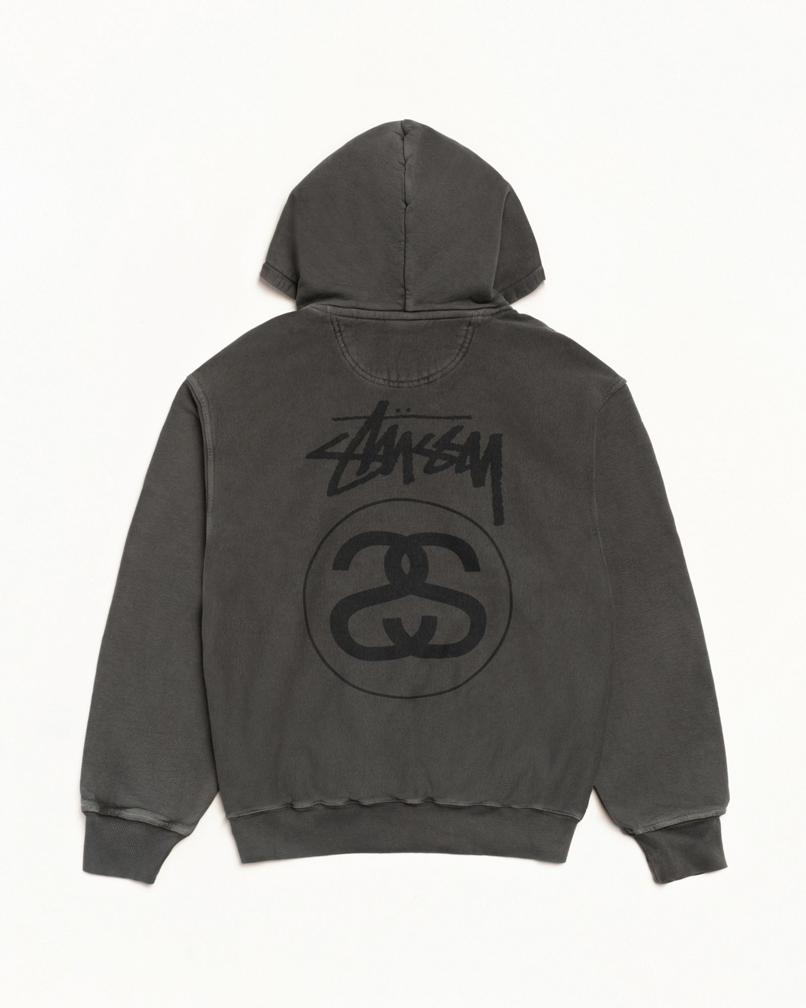 Stock Link Hoodie Pigment Dyed – Black | Sweats | Stüssy Canada