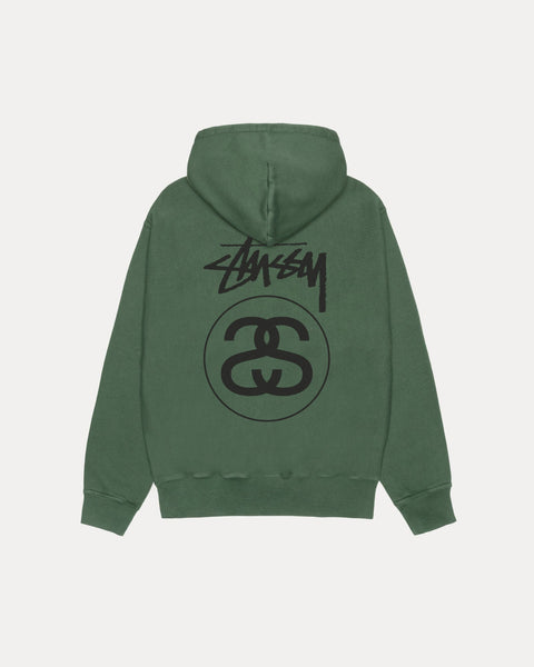 Stock Link Pig. Dyed Hood Mens Long Sleeve In Pine