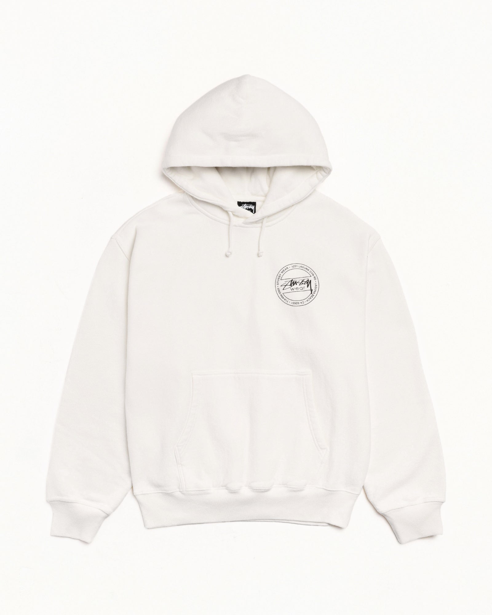Stussy Wear Pig. Dyed Hood Mens Long Sleeve In Natural
